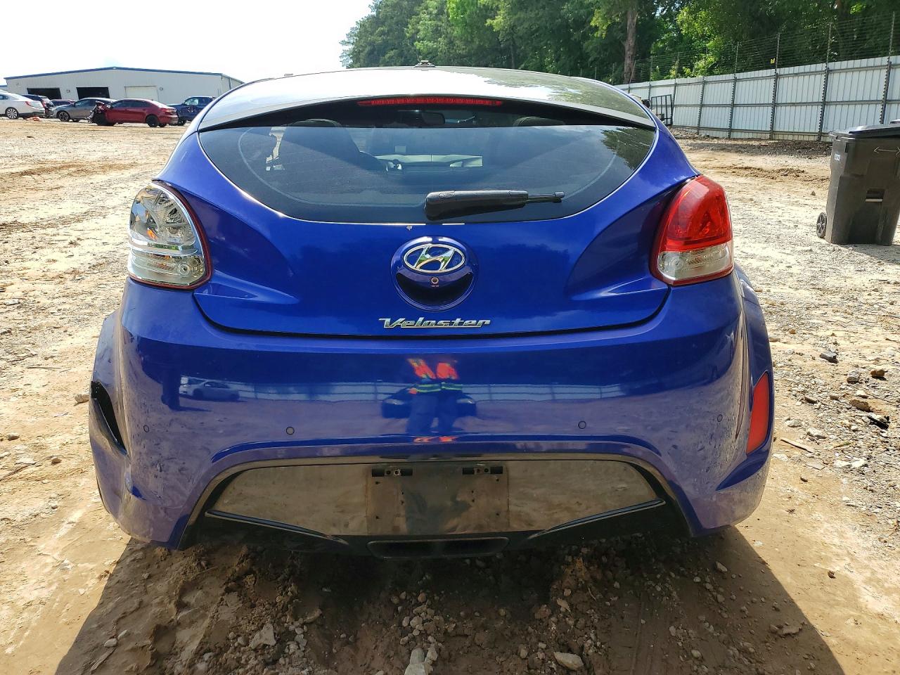 2012 Hyundai Veloster Base Blue vin: KMHTC6AD6CU071690