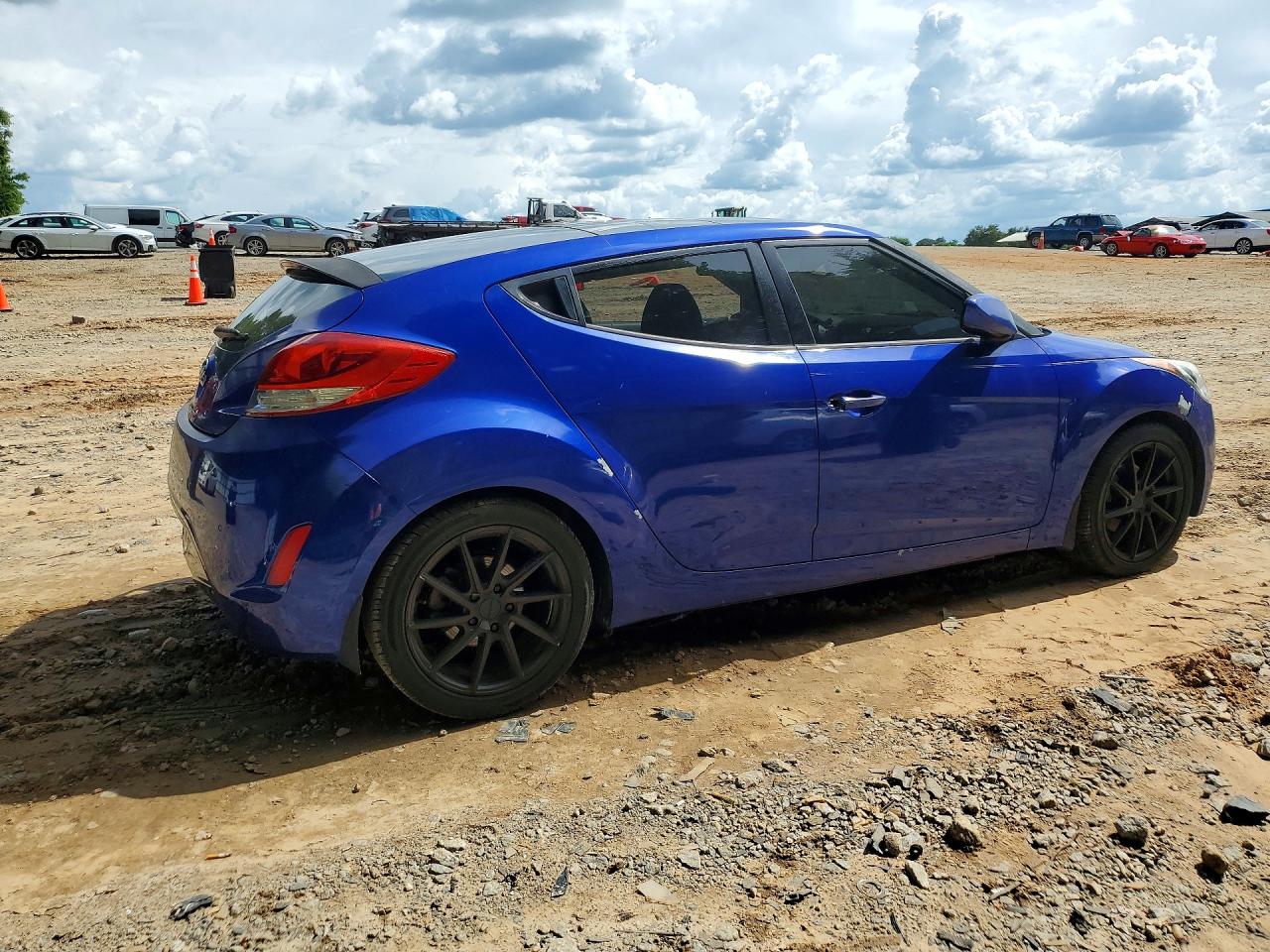 2012 Hyundai Veloster Base Blue vin: KMHTC6AD6CU071690