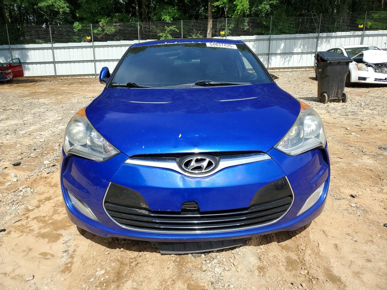 2012 Hyundai Veloster Base Blue vin: KMHTC6AD6CU071690