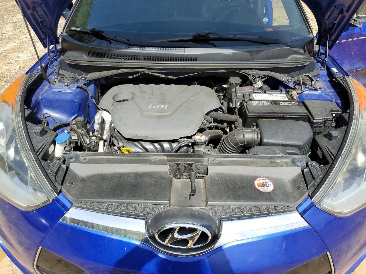 2012 Hyundai Veloster Base Blue vin: KMHTC6AD6CU071690