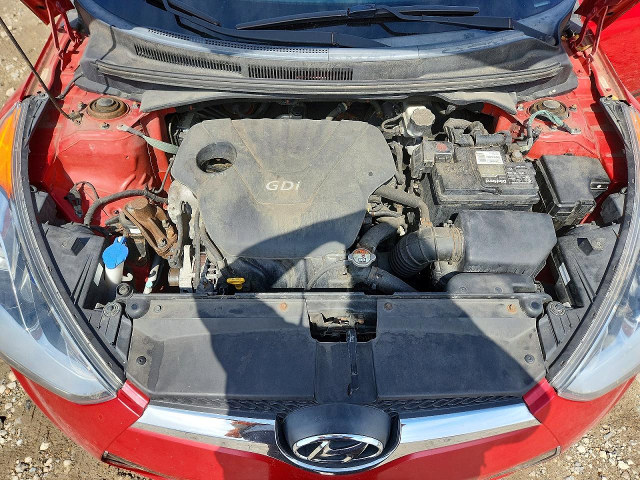 2013 Hyundai Veloster Base Red vin: KMHTC6AD6DU110165