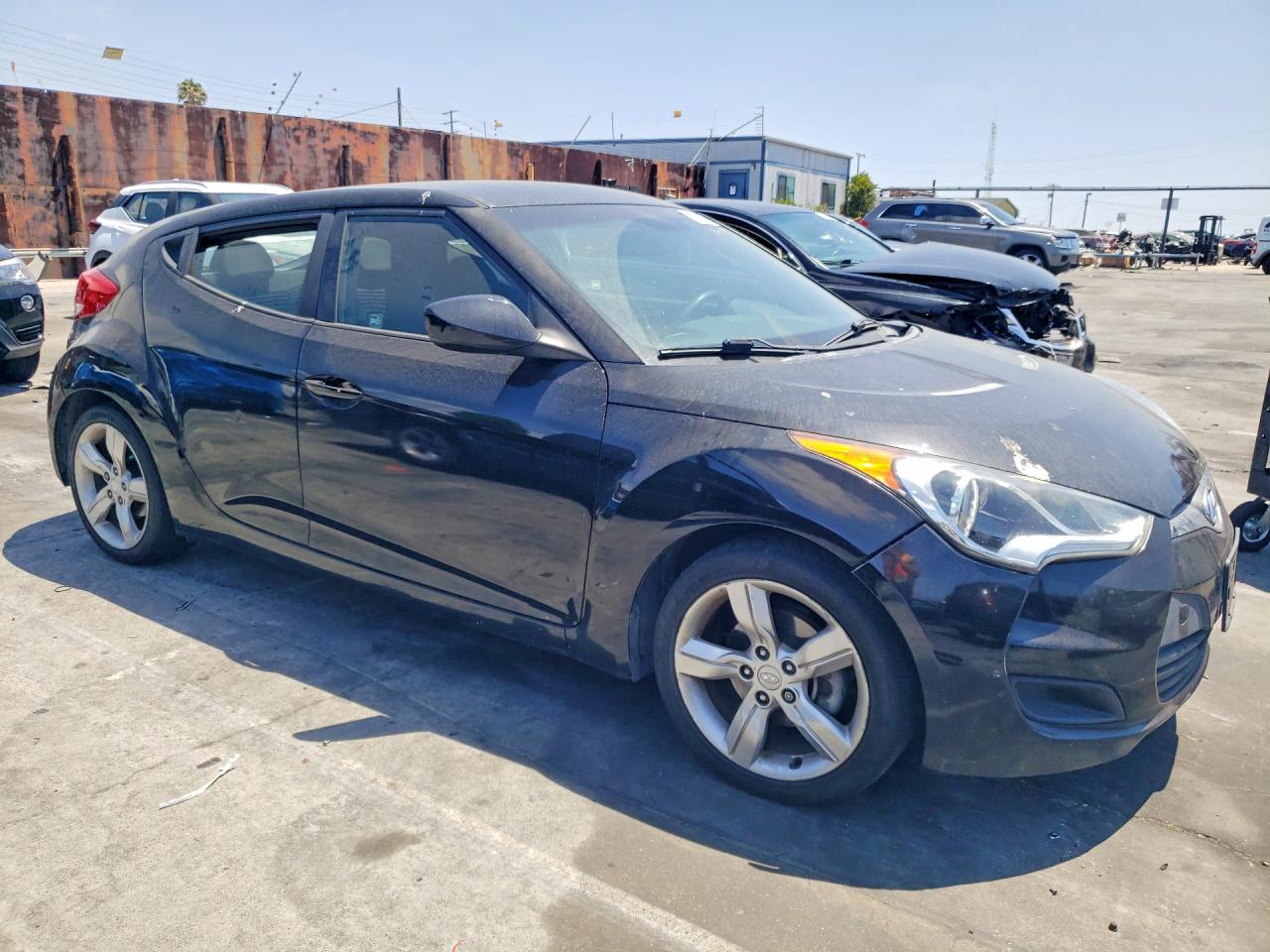 2013 Hyundai Veloster Base Black vin: KMHTC6AD6DU140461