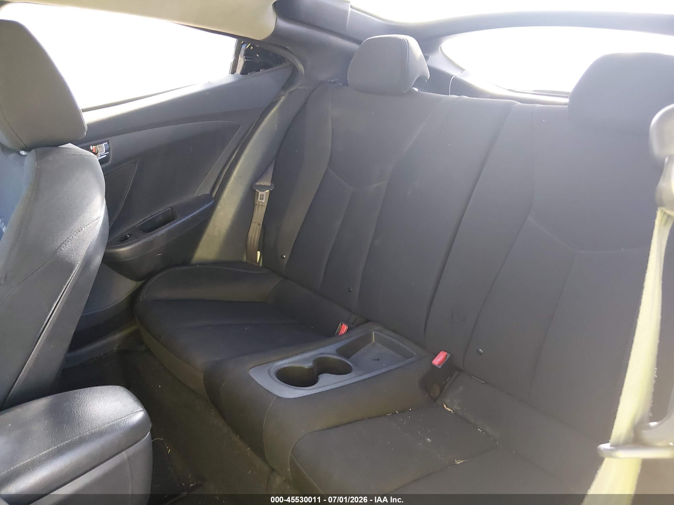 2013 Hyundai Veloster Base W/black Black vin: KMHTC6AD6DU145059