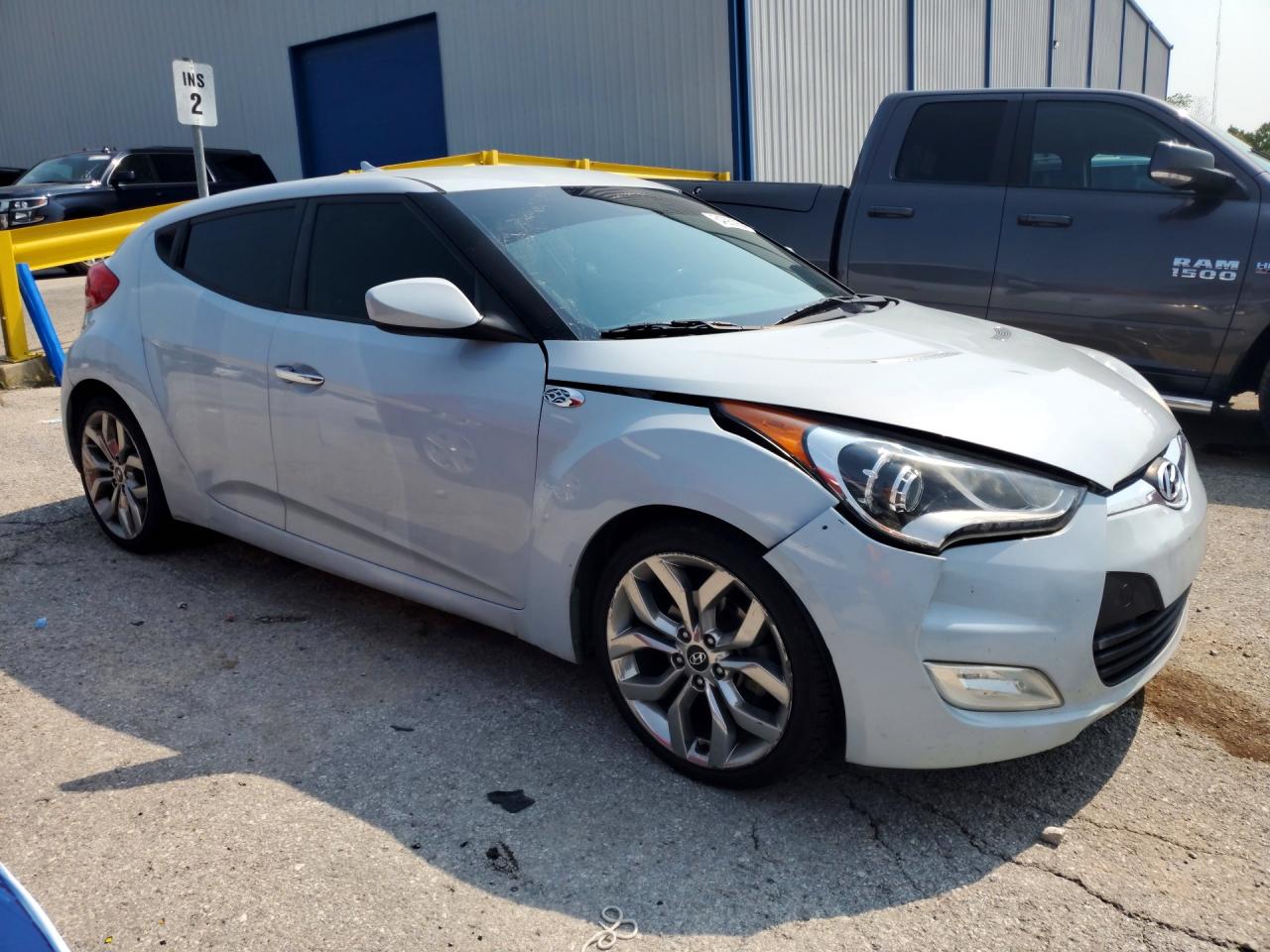 2015 Hyundai Veloster Re:flex Gray vin: KMHTC6AD6FU222077