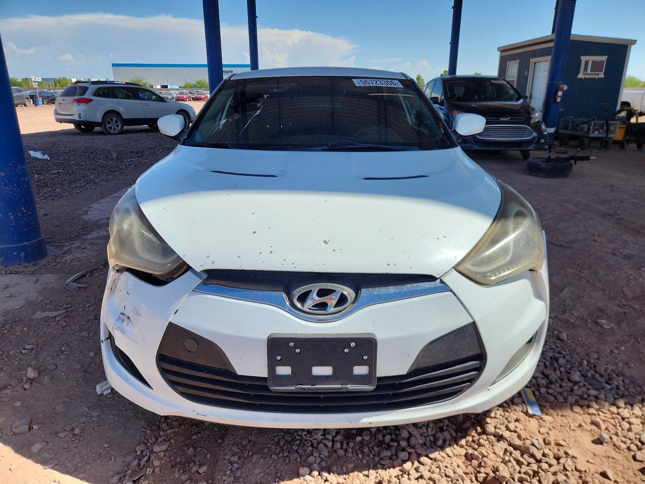 2015 Hyundai Veloster Base Белый vin: KMHTC6AD6FU230874