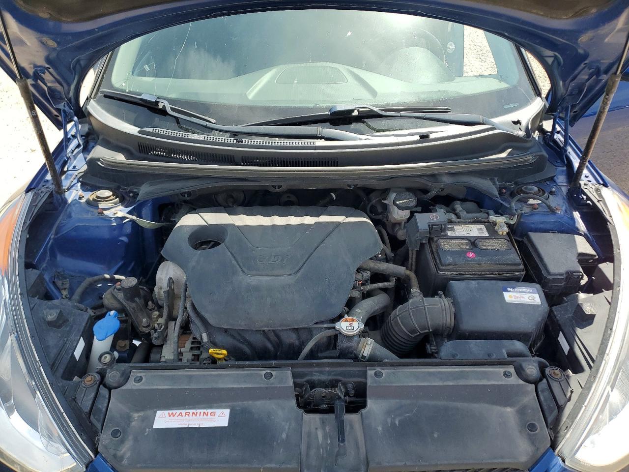 2017 Hyundai Veloster Base Blue vin: KMHTC6AD6HU322392