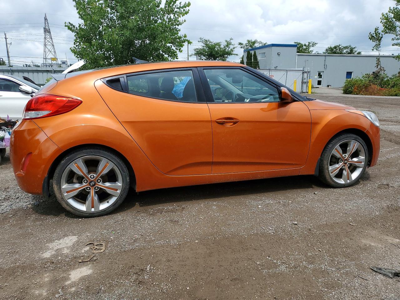 2012 Hyundai Veloster Base Оранжевый vin: KMHTC6AD7CU023812