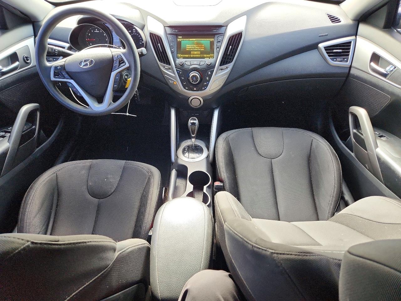 2012 Hyundai Veloster Base Black vin: KMHTC6AD7CU078390