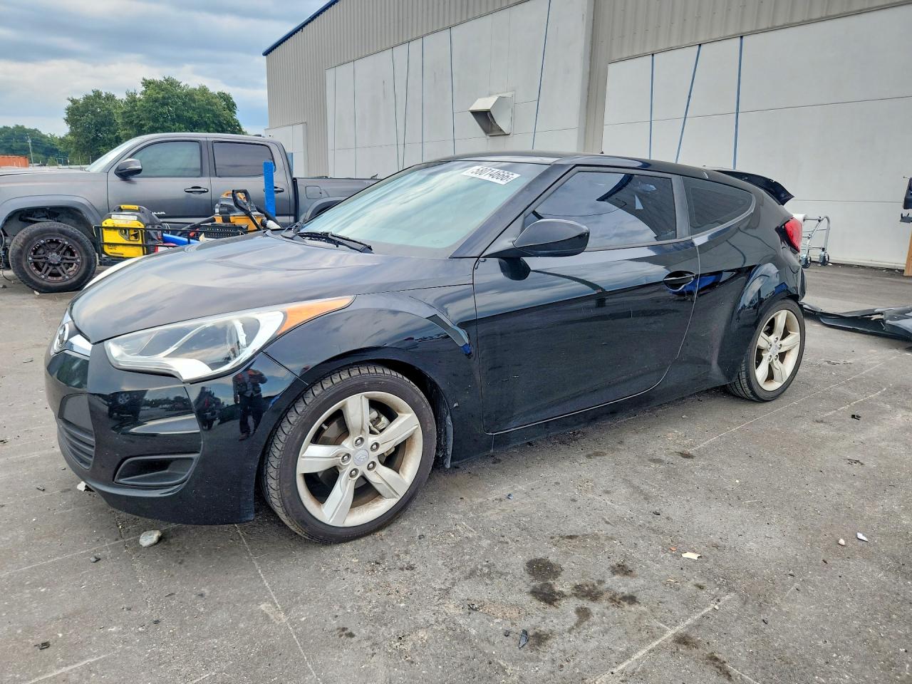 2012 Hyundai Veloster Base Black vin: KMHTC6AD7CU078390