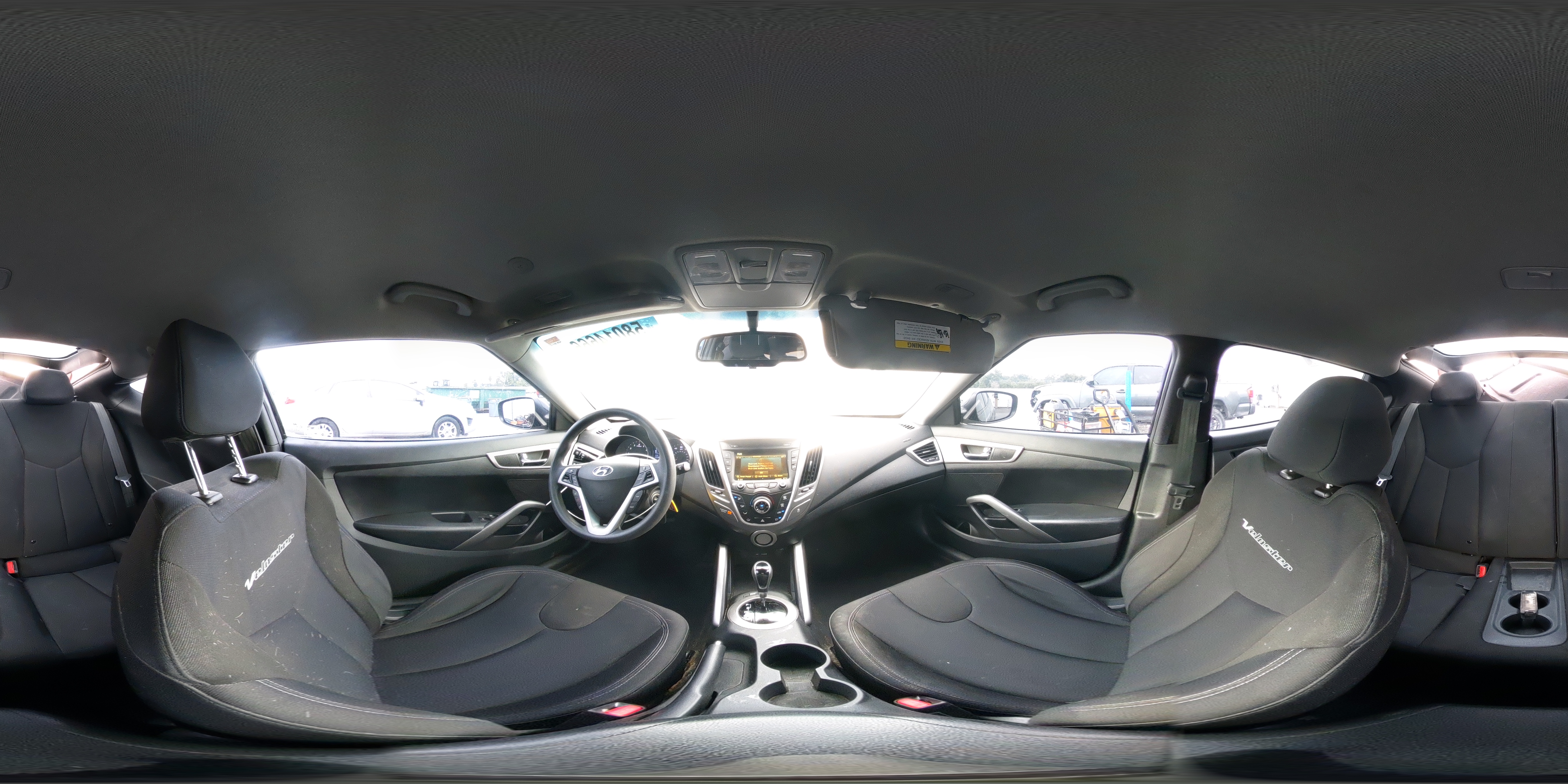 2012 Hyundai Veloster Base Black vin: KMHTC6AD7CU078390