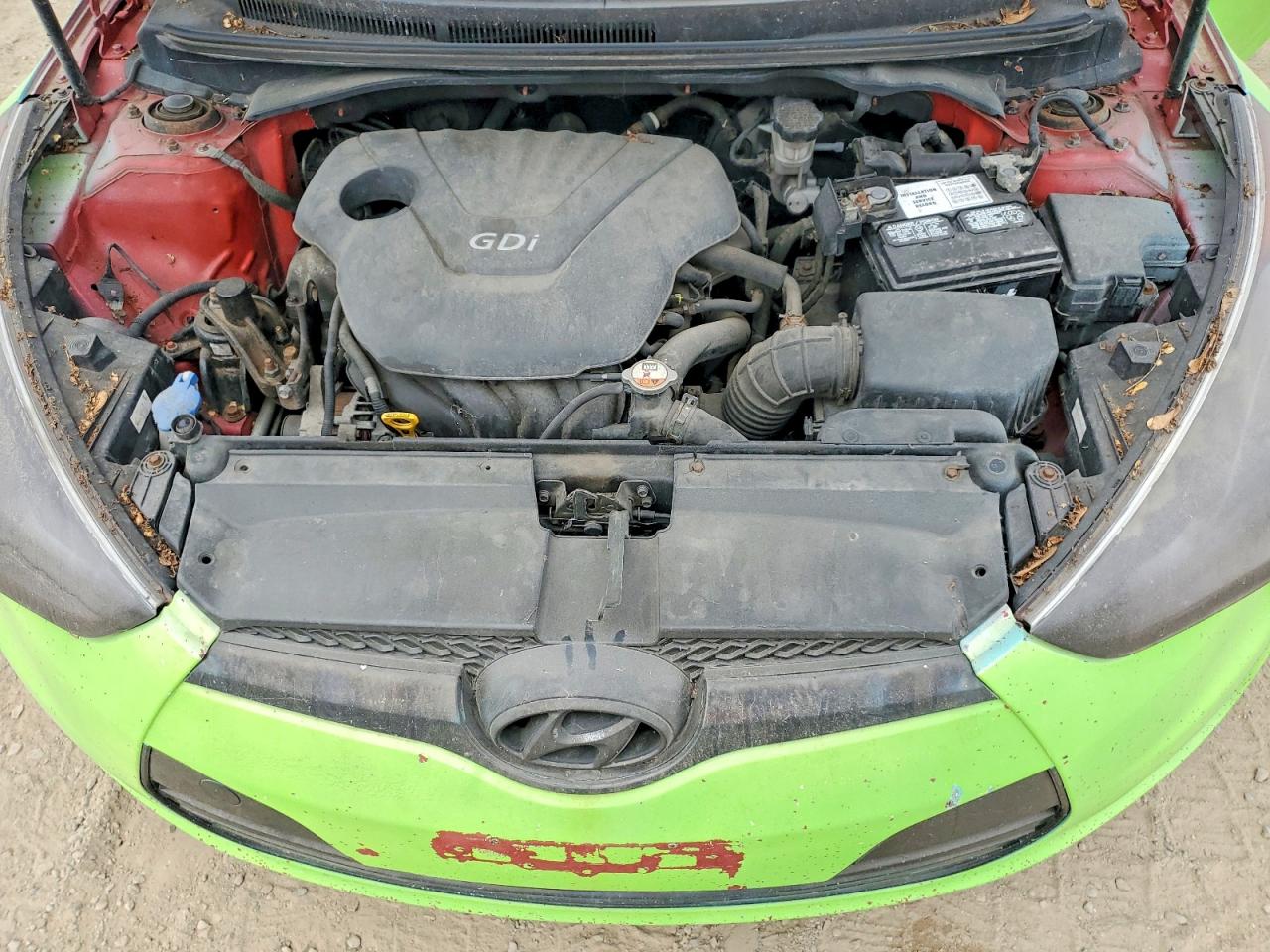2013 Hyundai Veloster Base Green vin: KMHTC6AD7DU155910