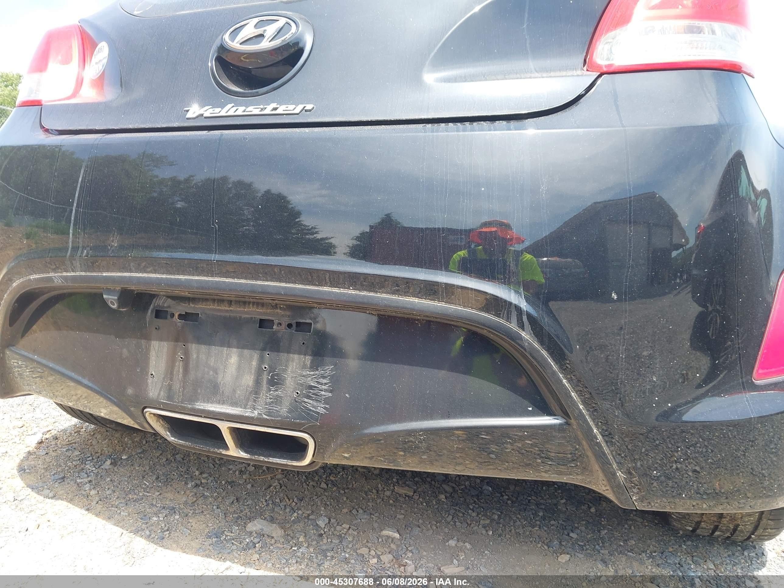 2013 Hyundai Veloster   Black vin: KMHTC6AD7DU165644