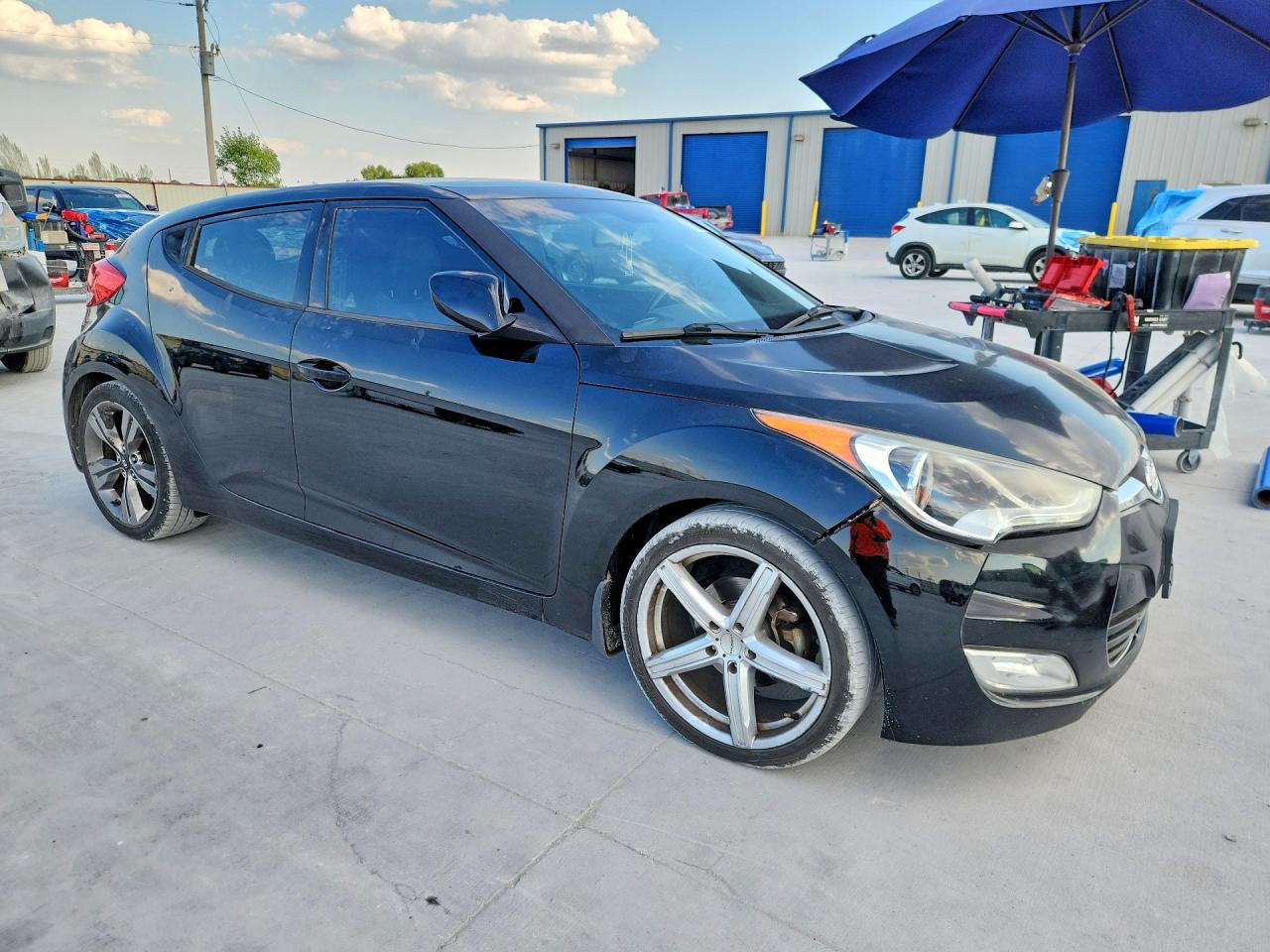 2014 Hyundai Veloster Base Черный vin: KMHTC6AD7EU212270
