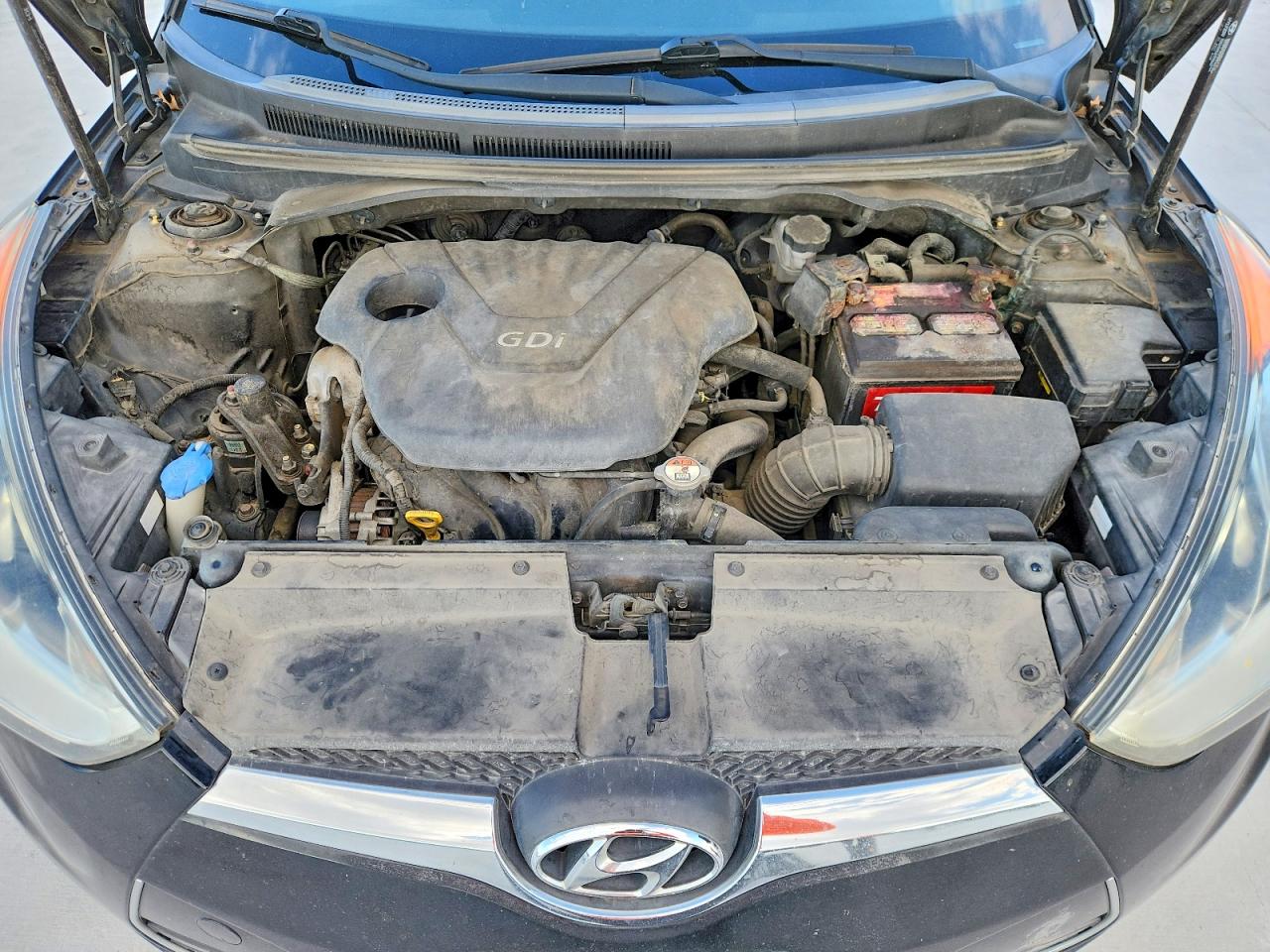 2014 Hyundai Veloster Base Черный vin: KMHTC6AD7EU212270