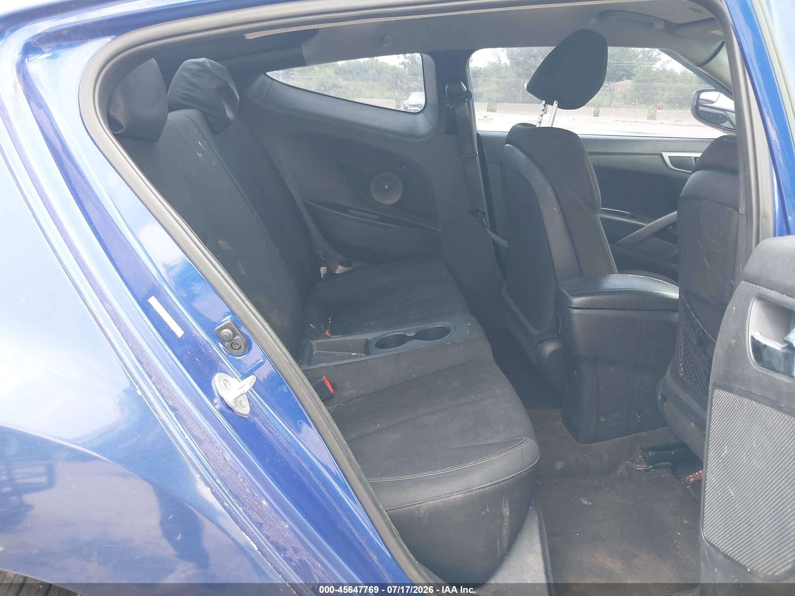 2015 Hyundai Veloster   Blue vin: KMHTC6AD7FU224615