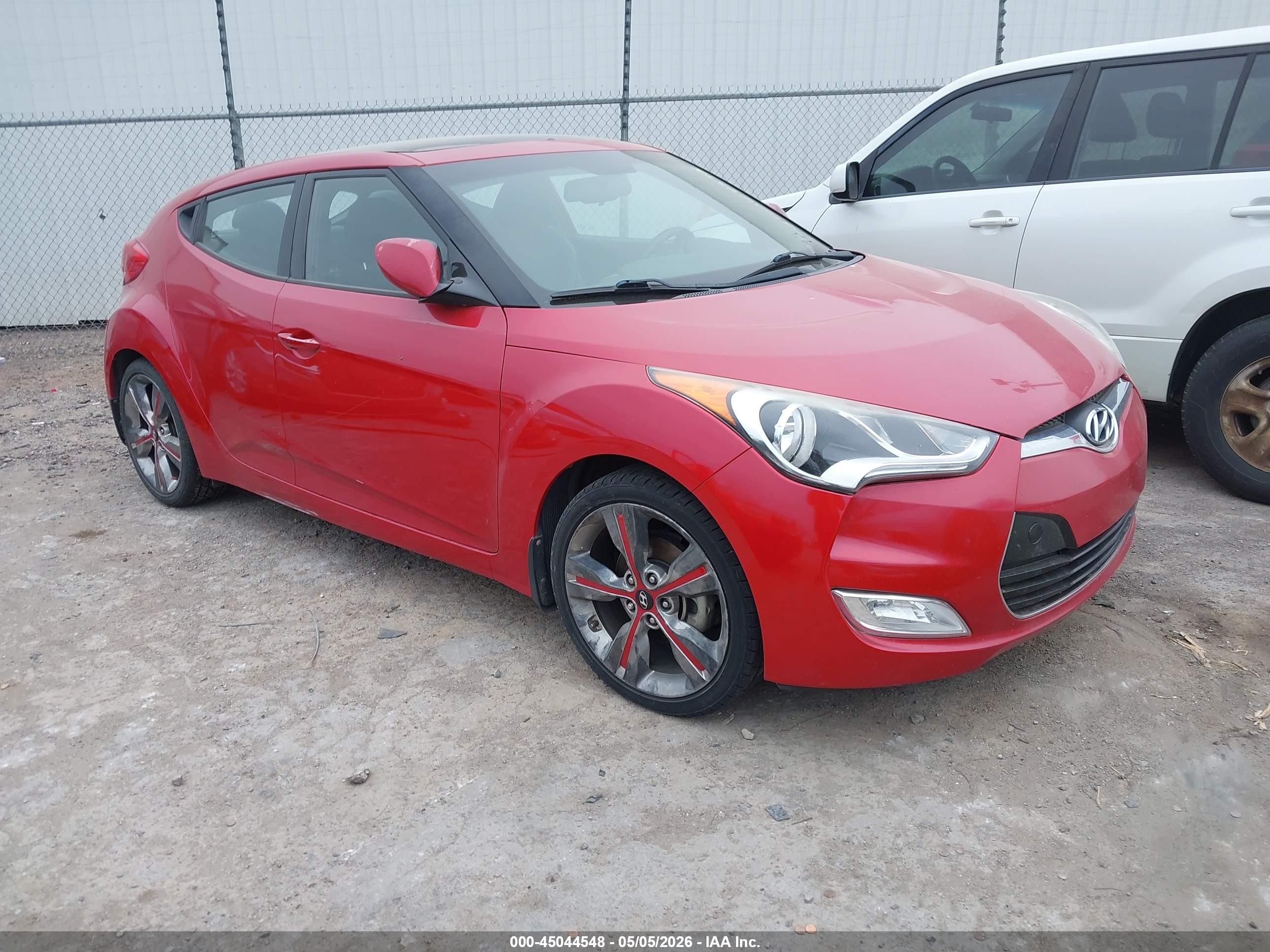 2016 Hyundai Veloster   Красный vin: KMHTC6AD7GU286999