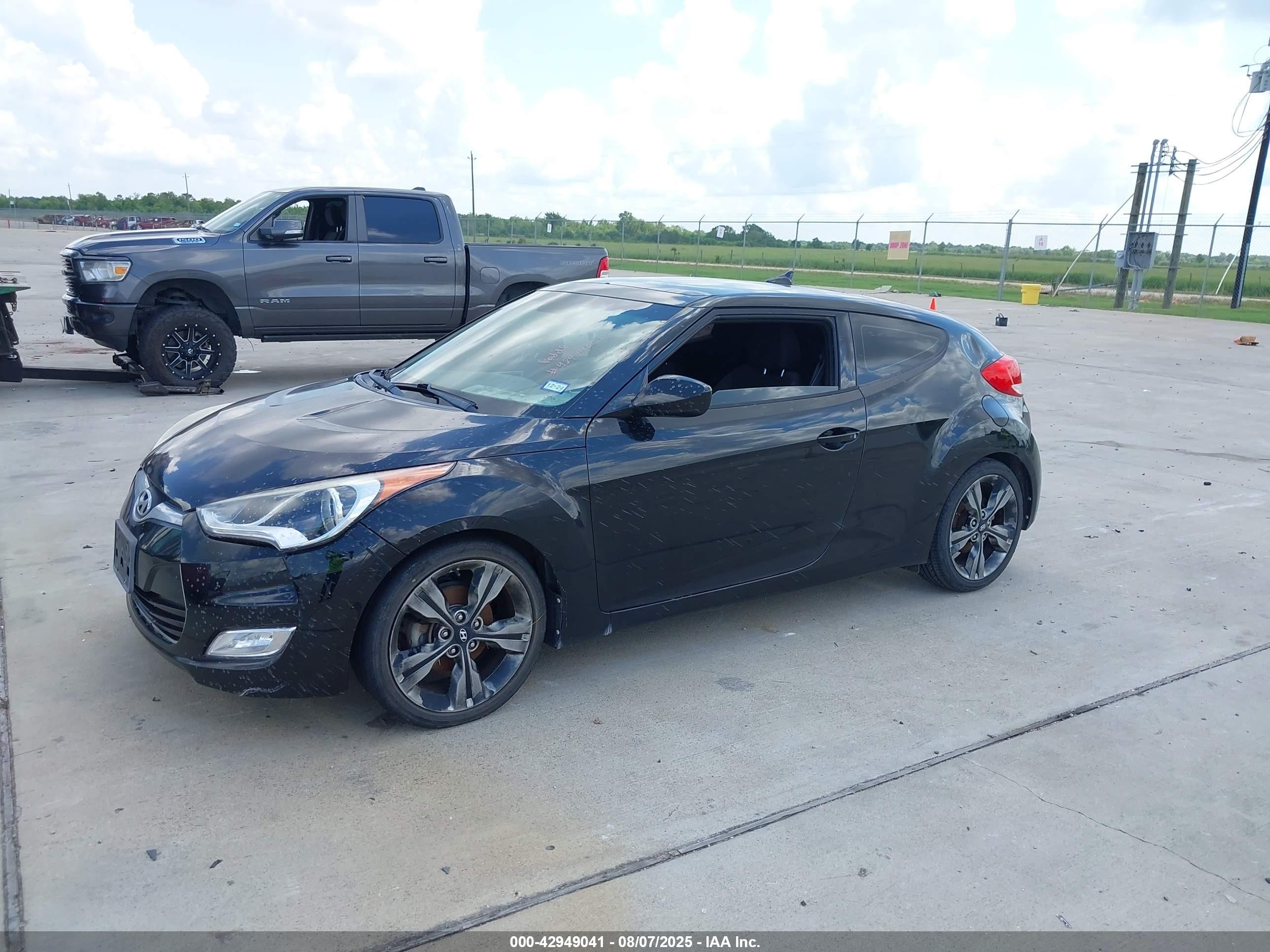 2017 Hyundai Veloster Value Edition Black vin: KMHTC6AD7HU322210