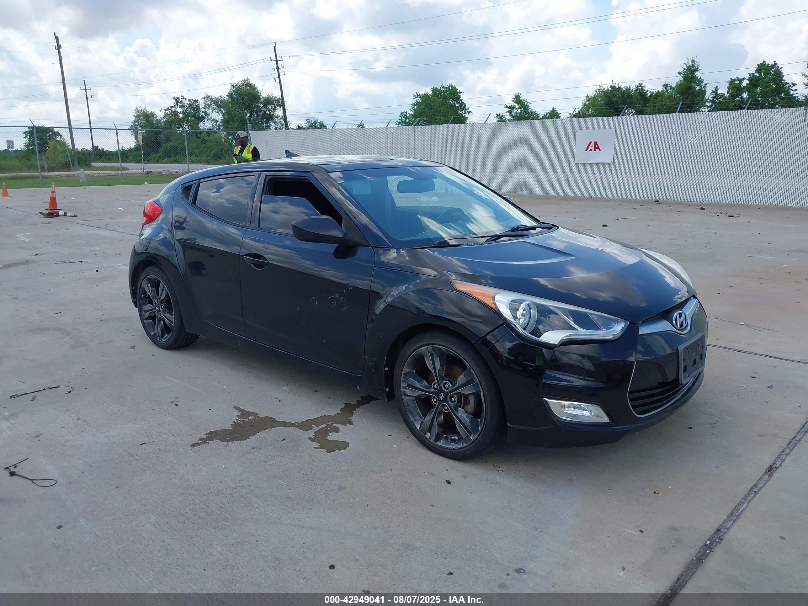 2017 Hyundai Veloster Value Edition Black vin: KMHTC6AD7HU322210