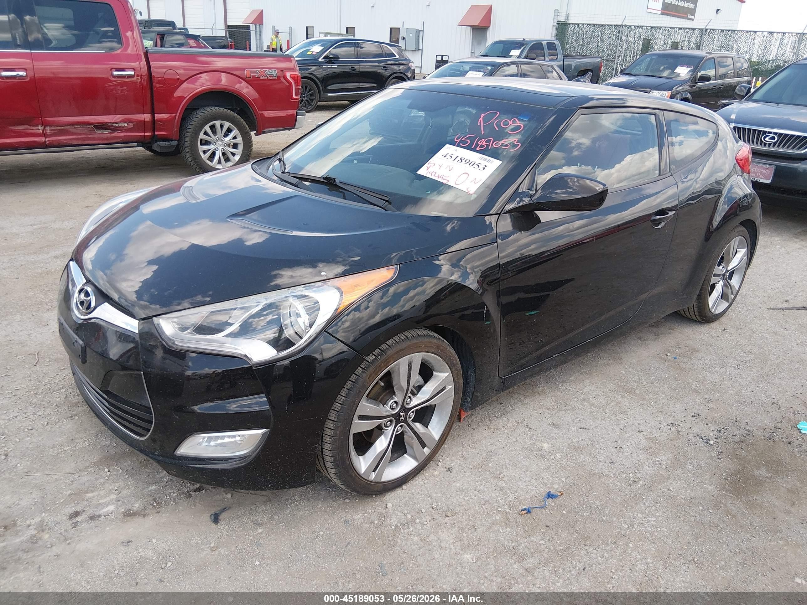 2012 Hyundai Veloster Base W/red/black Черный vin: KMHTC6AD8CU024404