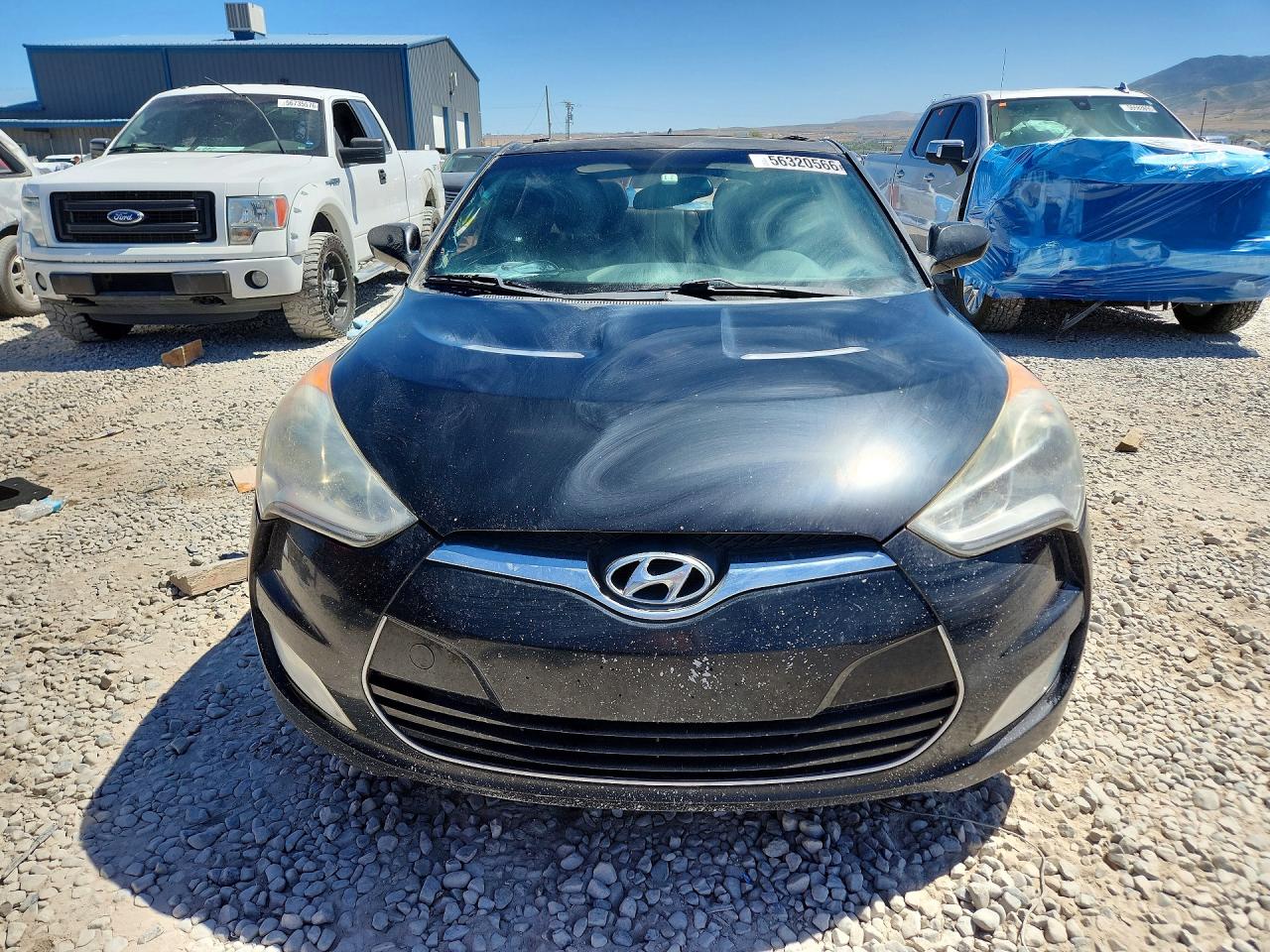 2012 Hyundai Veloster Base Black vin: KMHTC6AD8CU061727