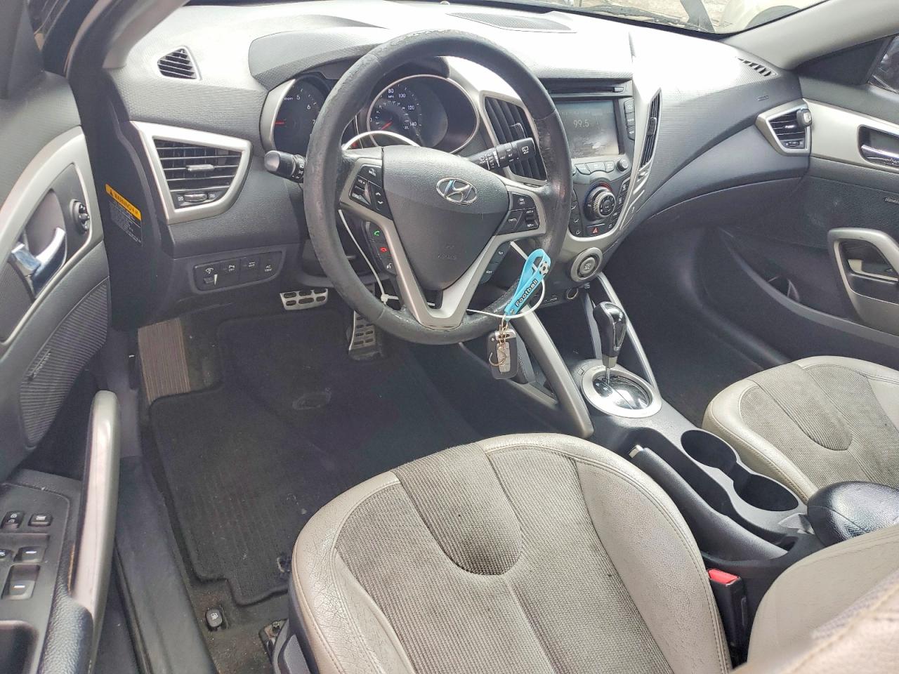 2012 Hyundai Veloster Base Black vin: KMHTC6AD8CU072422