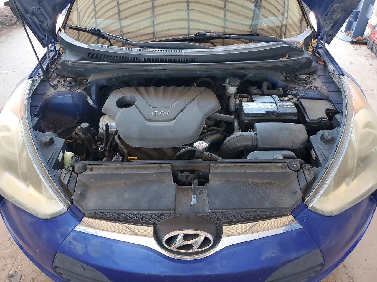 2012 Hyundai Veloster Base Blue vin: KMHTC6AD8CU082559