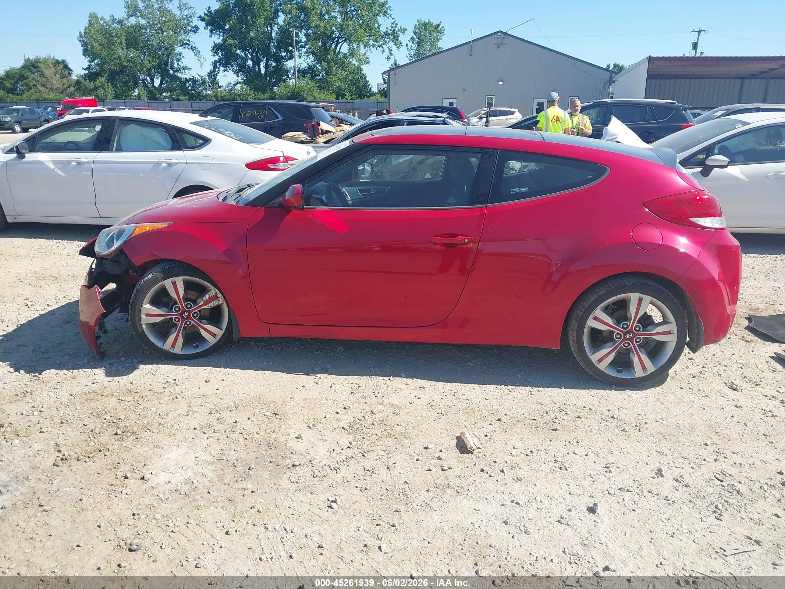 2013 Hyundai Veloster Base W/black Black vin: KMHTC6AD8DU147475