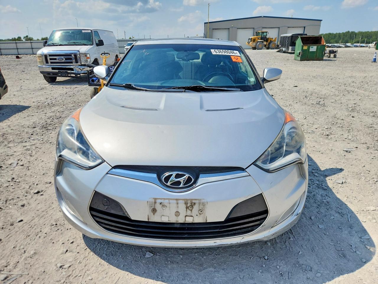 2014 Hyundai Veloster Base Silver vin: KMHTC6AD8EU194930