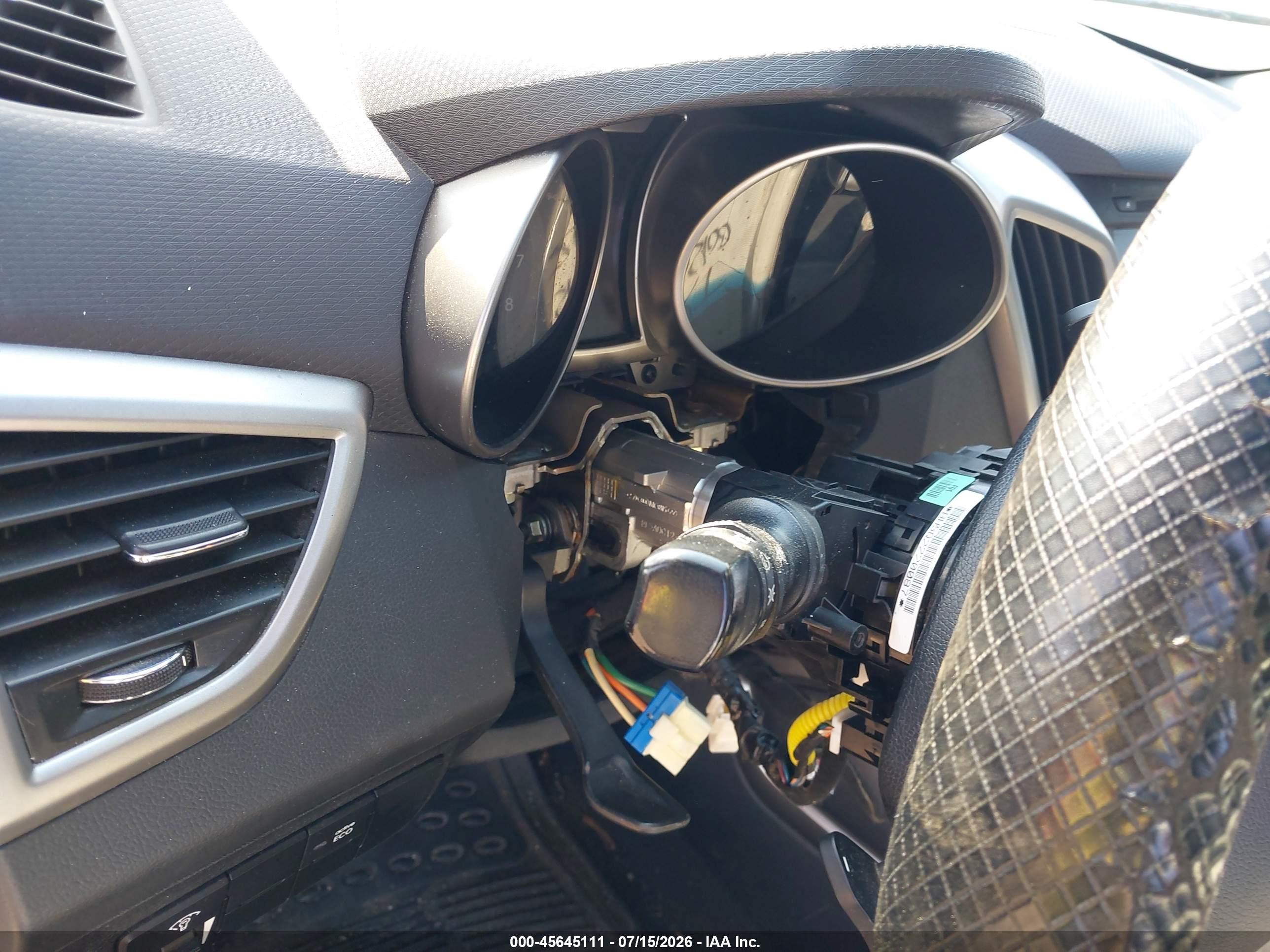 2014 Hyundai Veloster Base W/gray Белый vin: KMHTC6AD8EU195298