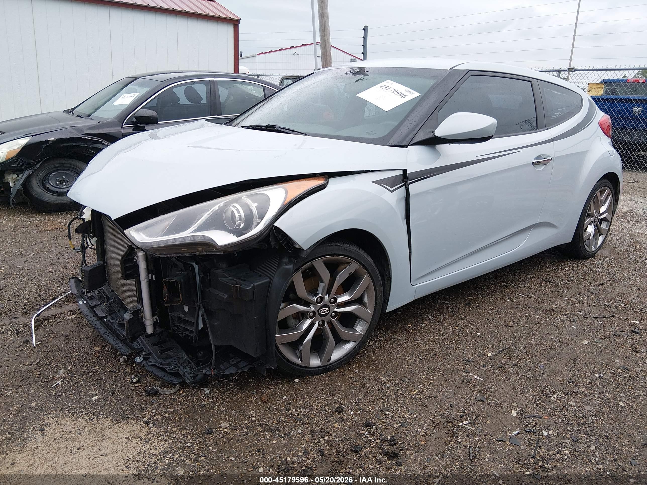 2015 Hyundai Veloster Flex Light Blue vin: KMHTC6AD8FU218290
