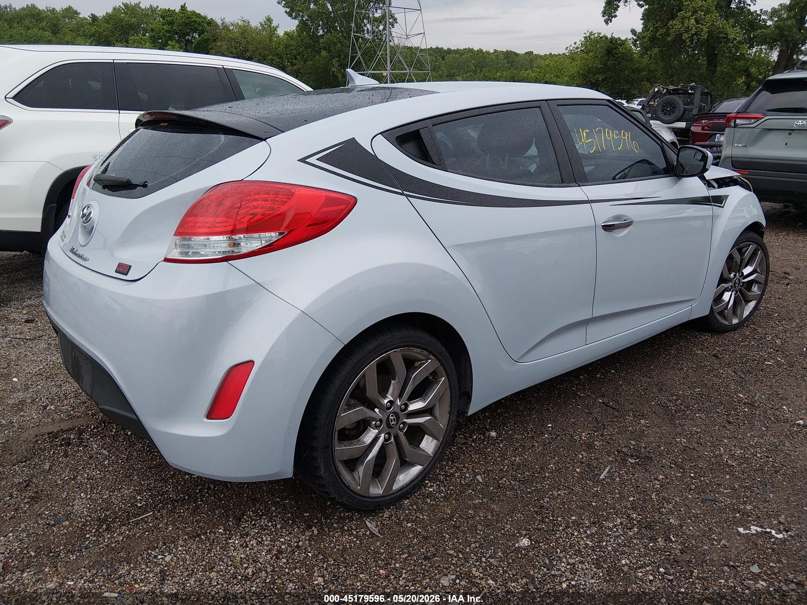 2015 Hyundai Veloster Flex Light Blue vin: KMHTC6AD8FU218290