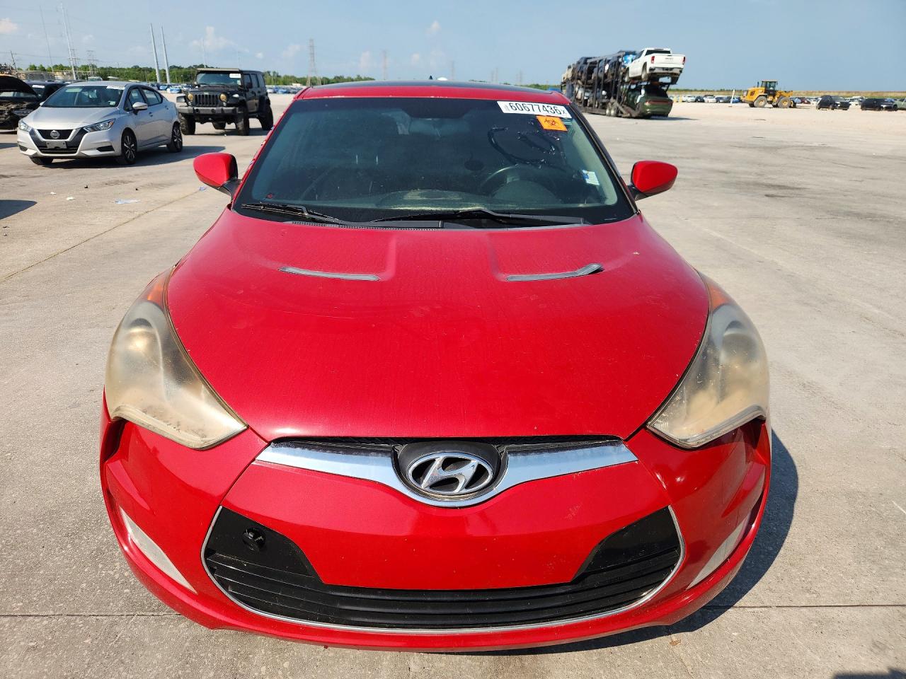 2015 Hyundai Veloster Base Red vin: KMHTC6AD8FU225546