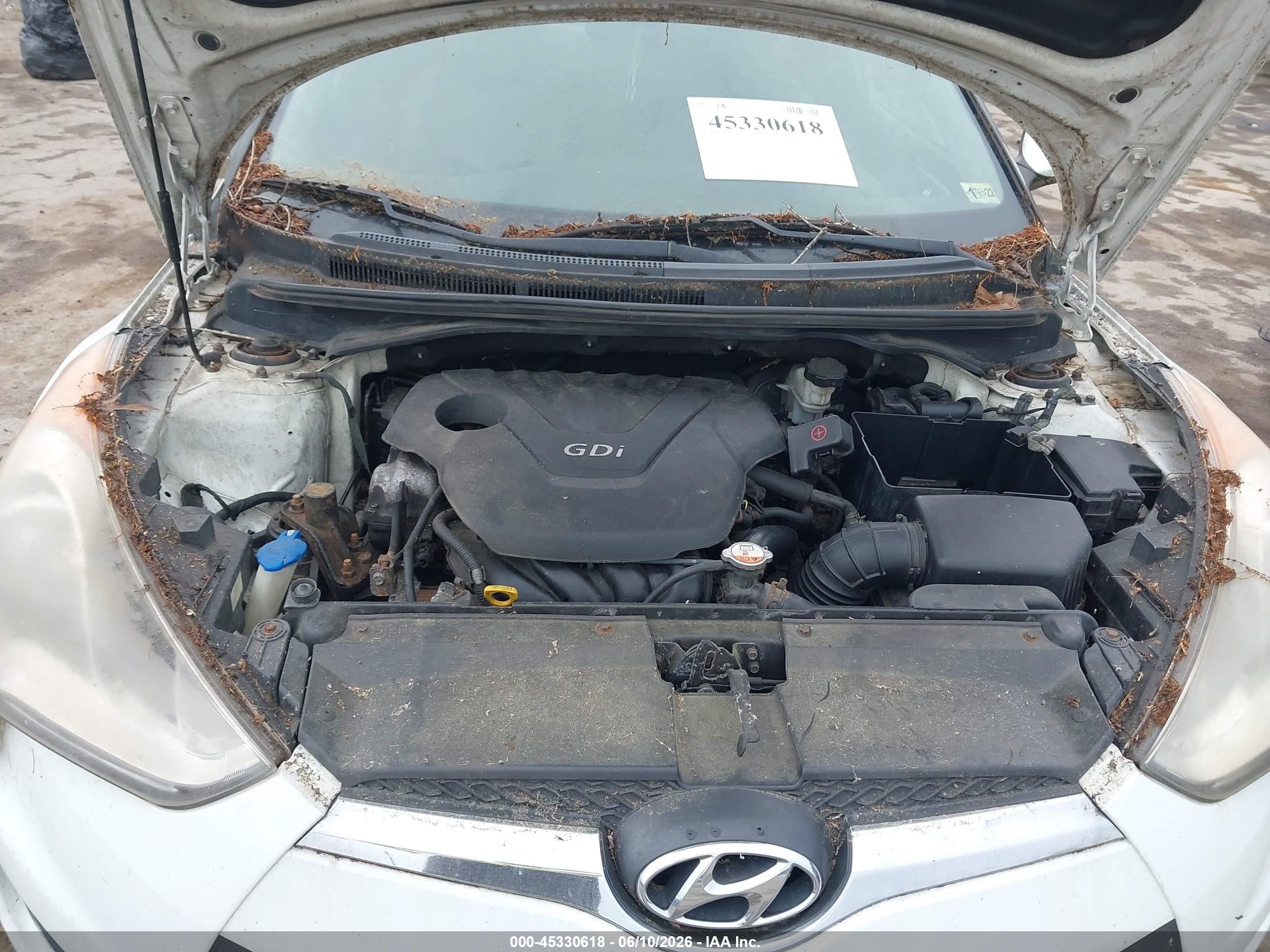 2012 Hyundai Veloster Base W/gray Белый vin: KMHTC6AD9CU039767