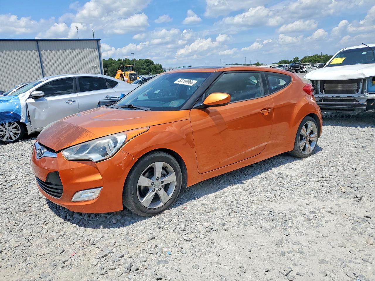 2012 Hyundai Veloster Base Orange vin: KMHTC6AD9CU056424