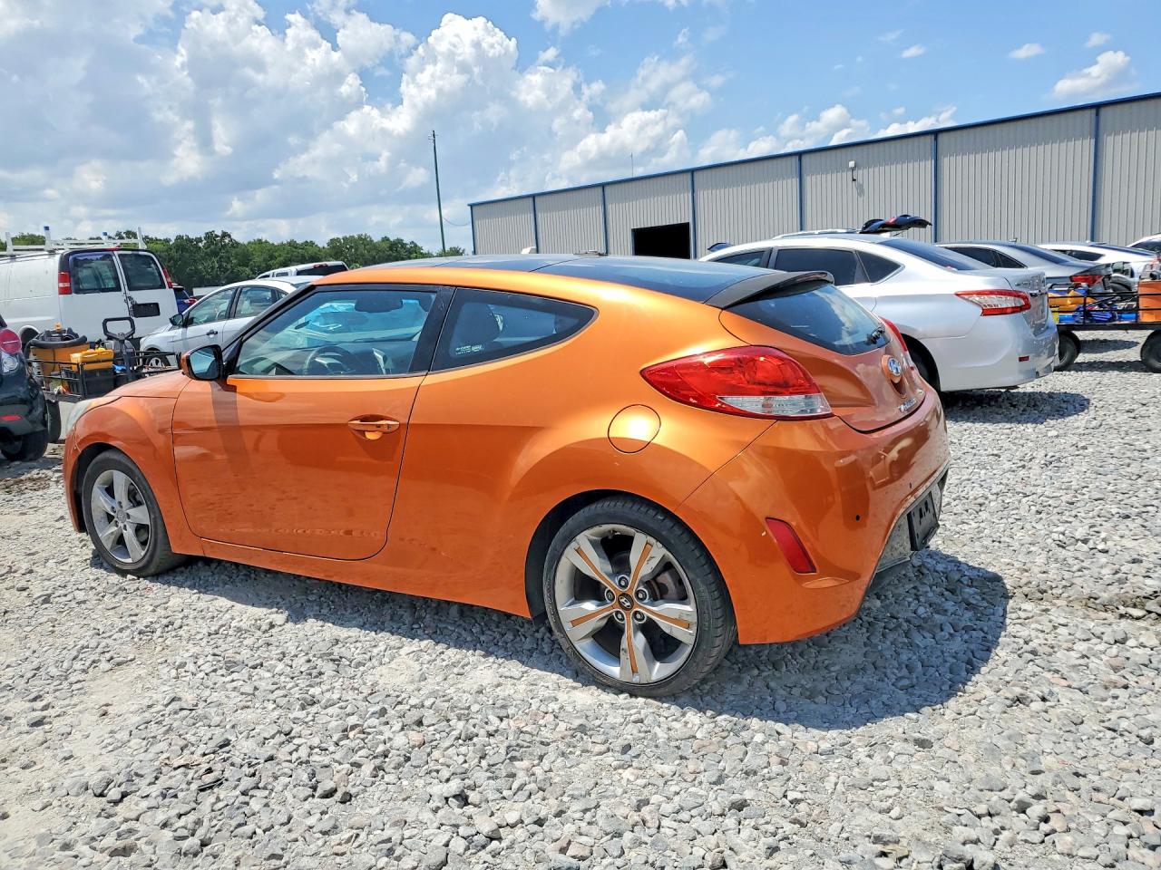 2012 Hyundai Veloster Base Orange vin: KMHTC6AD9CU056424