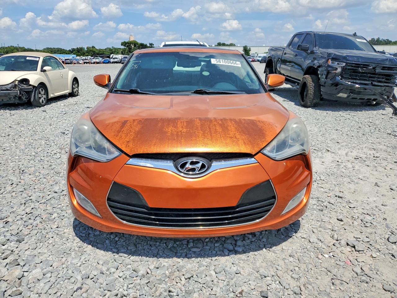 2012 Hyundai Veloster Base Orange vin: KMHTC6AD9CU056424