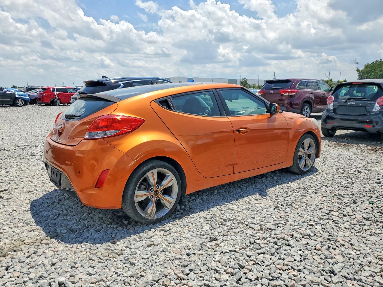 2012 Hyundai Veloster Base Orange vin: KMHTC6AD9CU056424