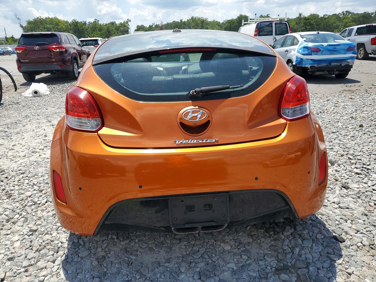 2012 Hyundai Veloster Base Orange vin: KMHTC6AD9CU056424