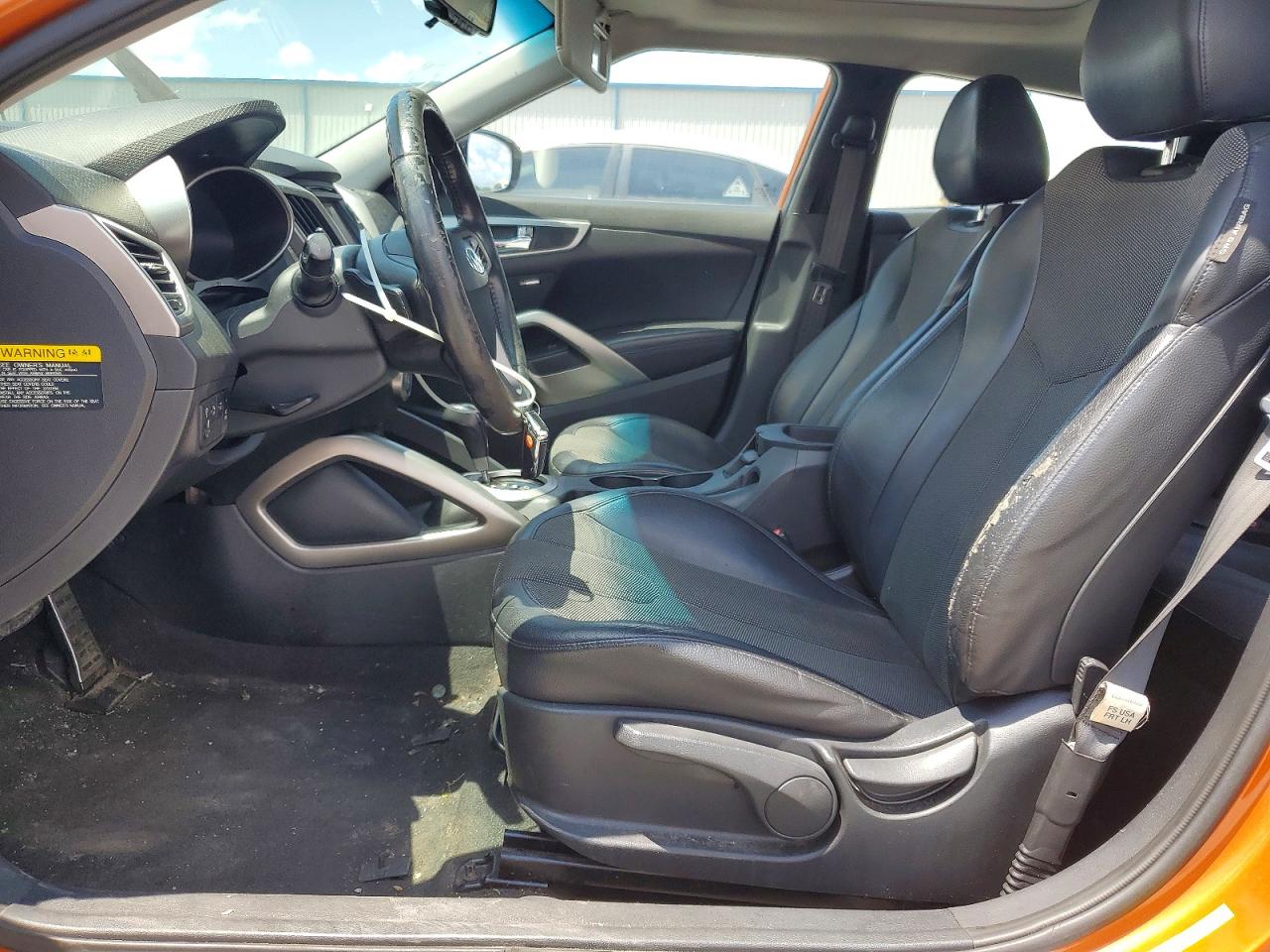 2012 Hyundai Veloster Base Orange vin: KMHTC6AD9CU056424