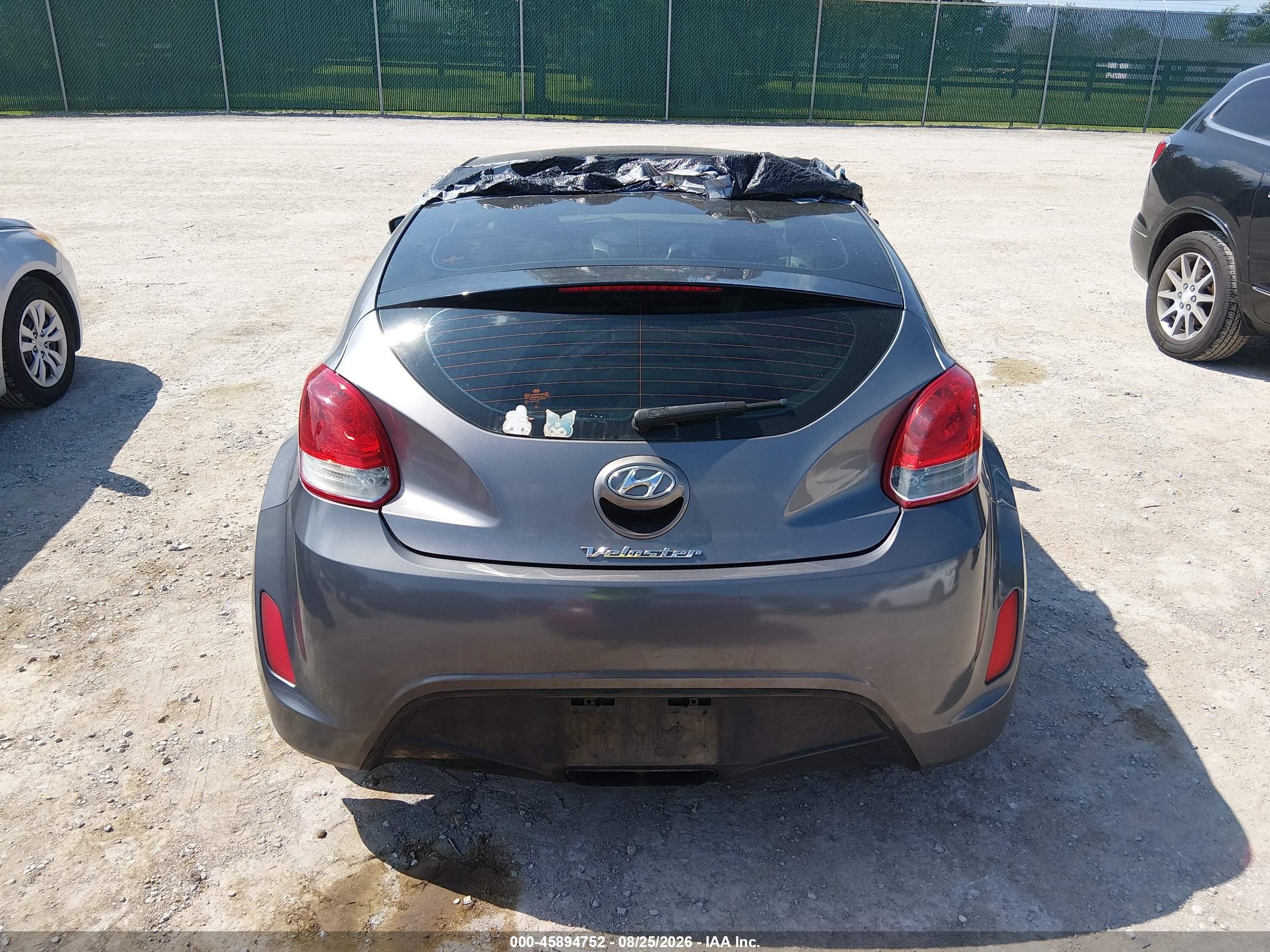 2012 Hyundai Veloster Base W/black Серый vin: KMHTC6AD9CU061526
