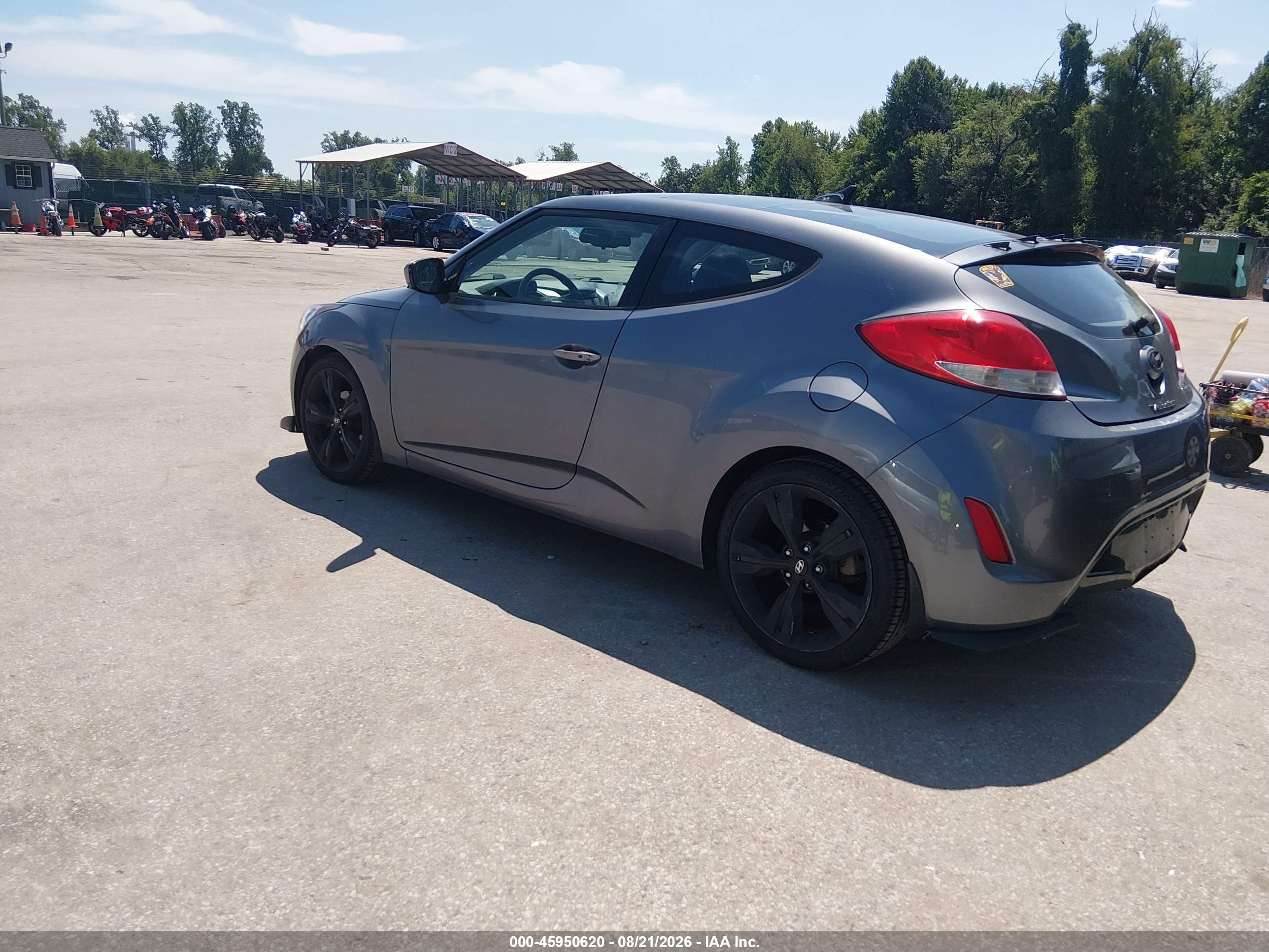 2013 Hyundai Veloster Base W/black Gray vin: KMHTC6AD9DU102030