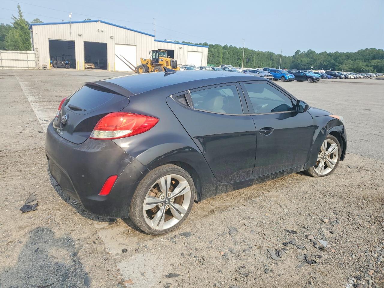 2013 Hyundai Veloster Base Black vin: KMHTC6AD9DU119393