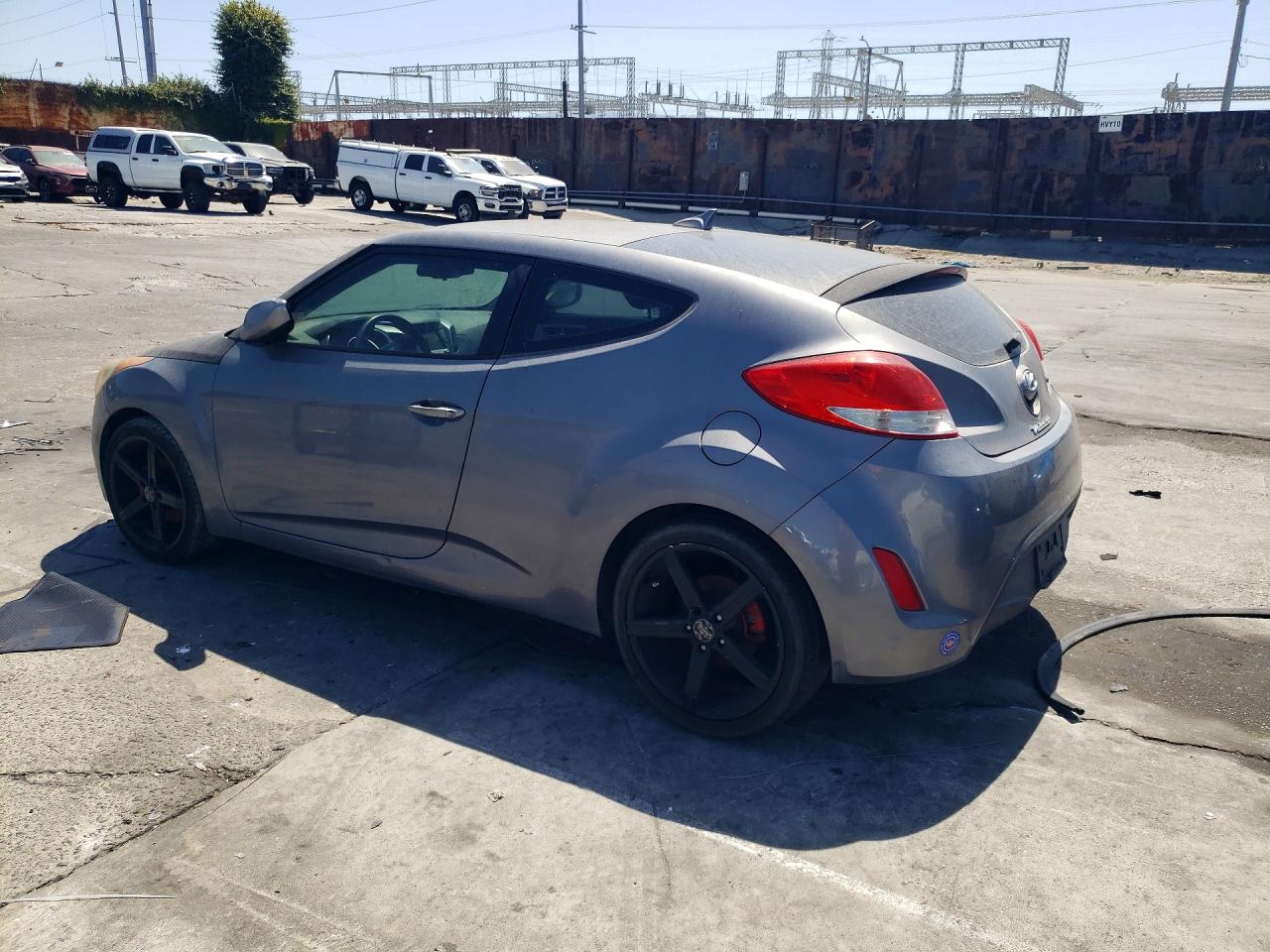 2014 Hyundai Veloster Base Gray vin: KMHTC6AD9EU183676