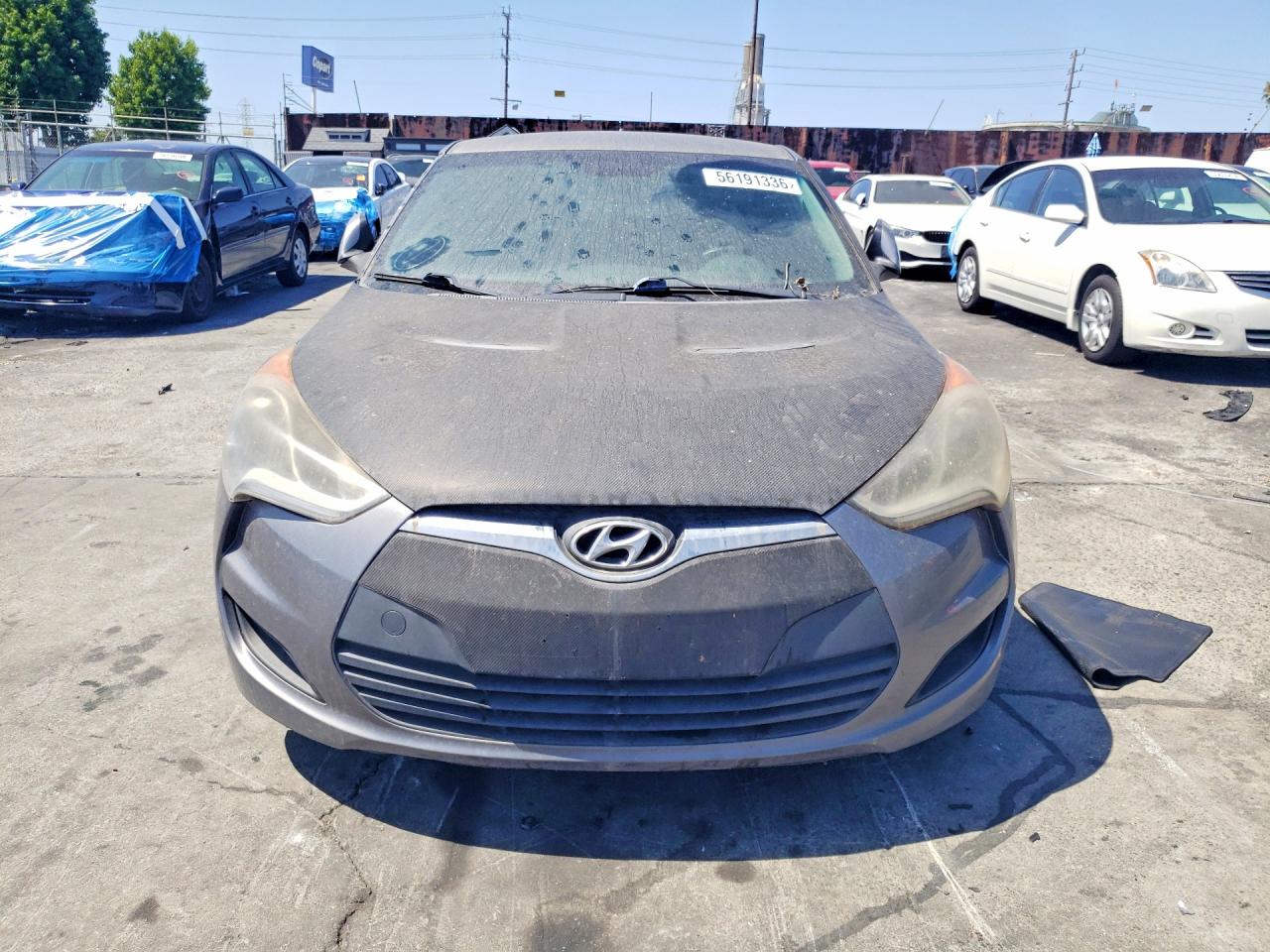 2014 Hyundai Veloster Base Gray vin: KMHTC6AD9EU183676