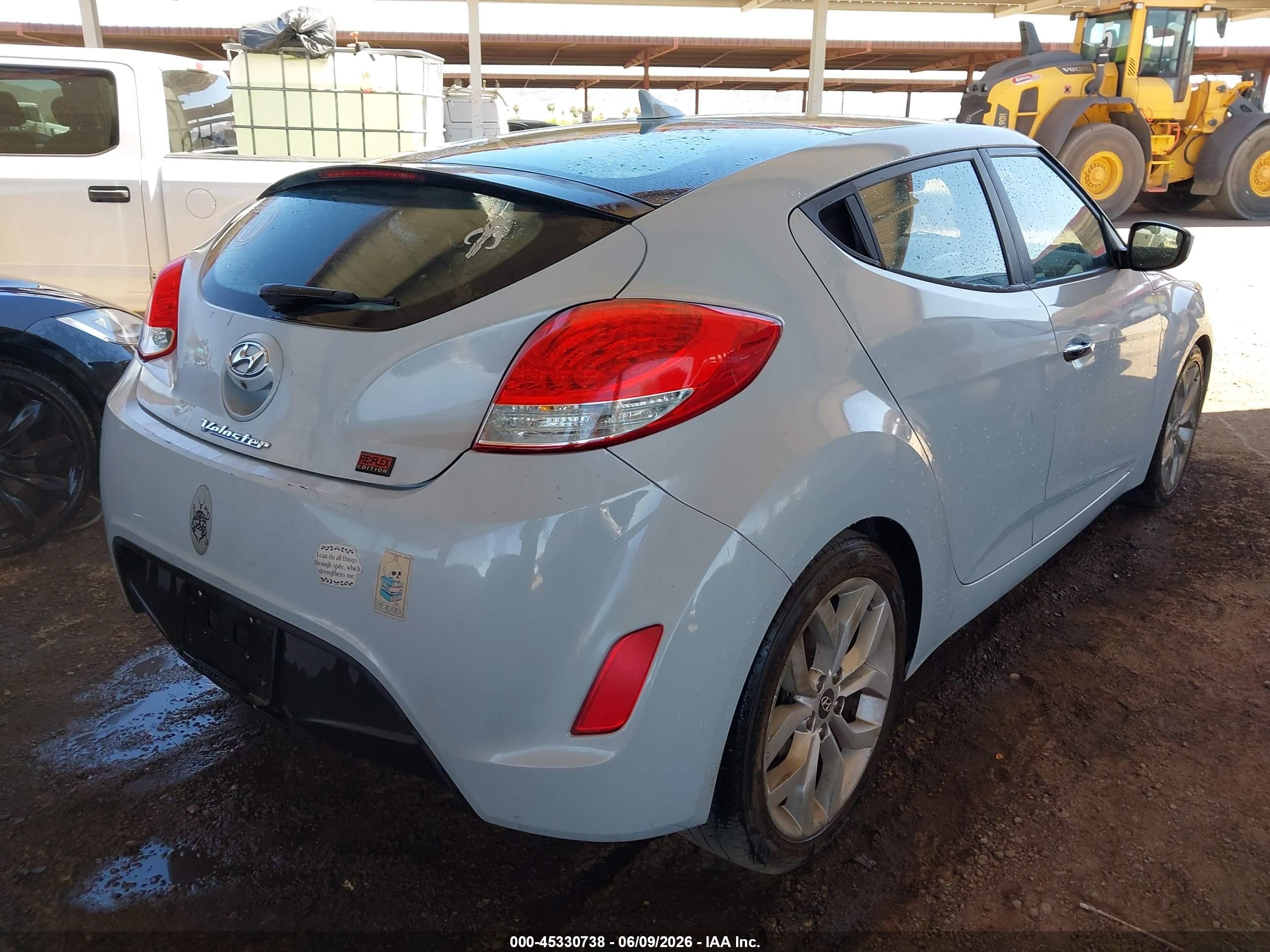 2015 Hyundai Veloster Flex Light Blue vin: KMHTC6AD9FU218573