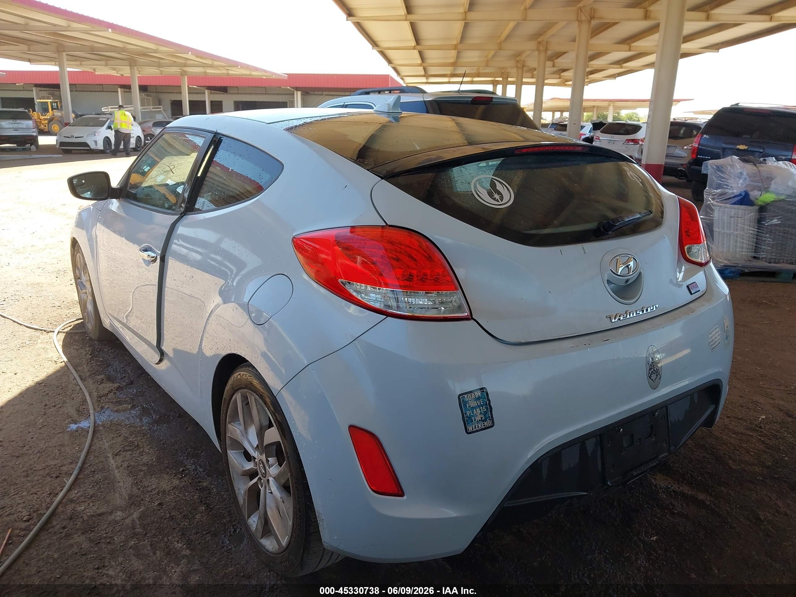 2015 Hyundai Veloster Flex Light Blue vin: KMHTC6AD9FU218573