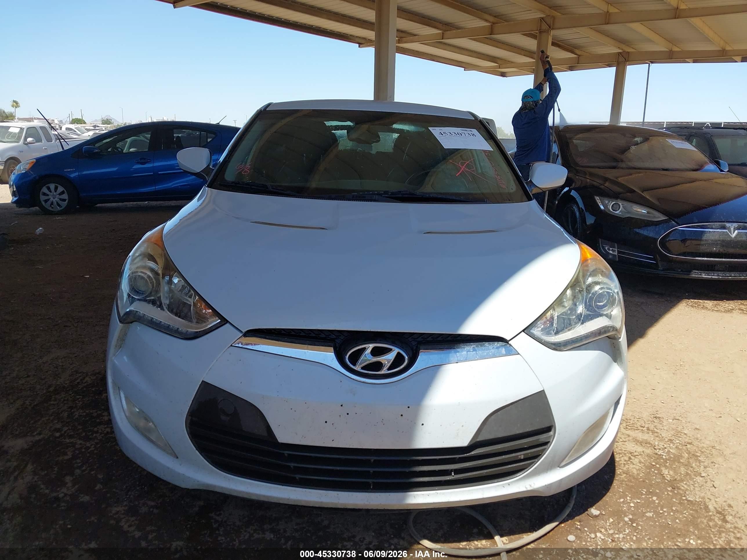 2015 Hyundai Veloster Flex Light Blue vin: KMHTC6AD9FU218573