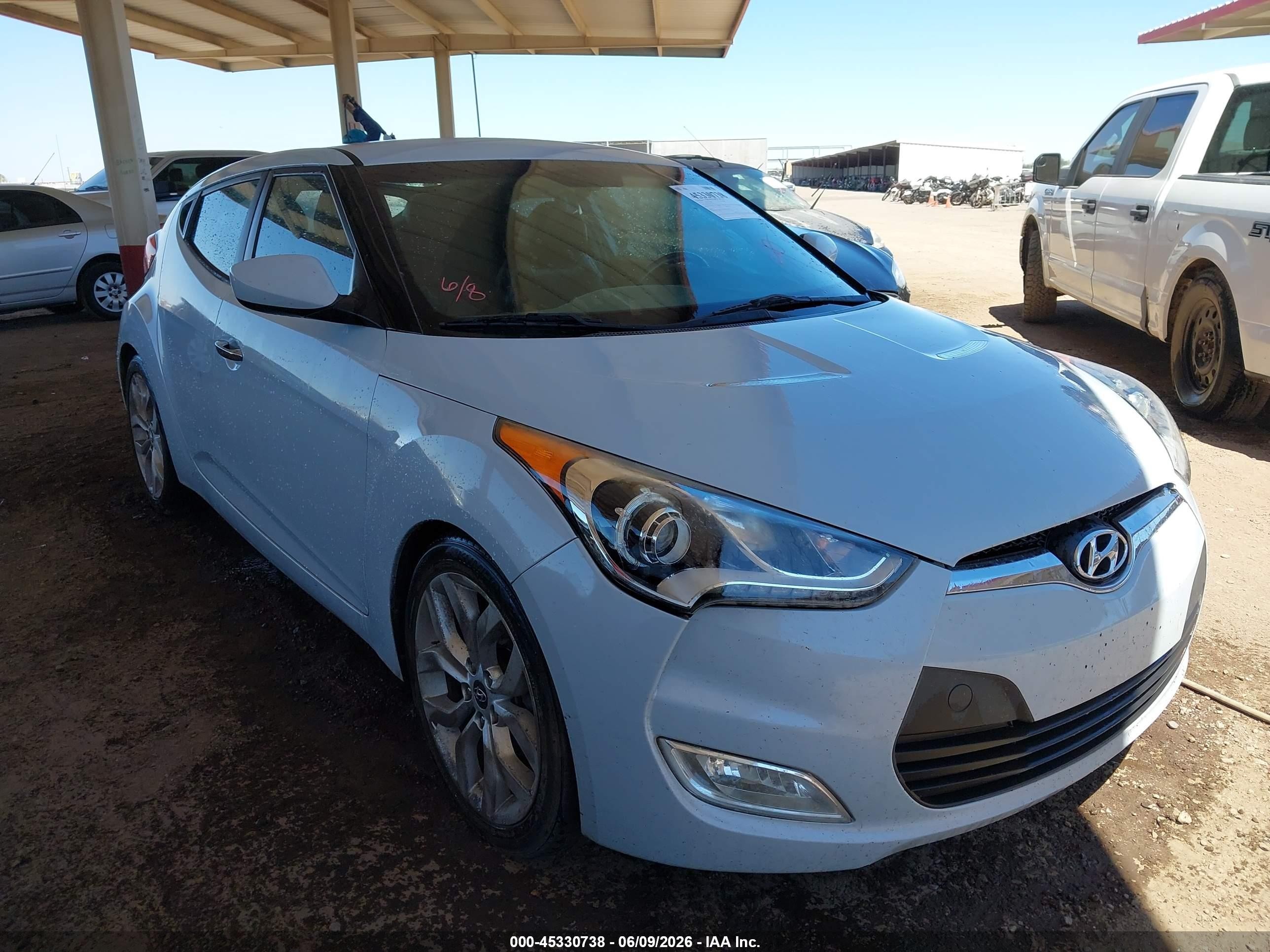 2015 Hyundai Veloster Flex Light Blue vin: KMHTC6AD9FU218573
