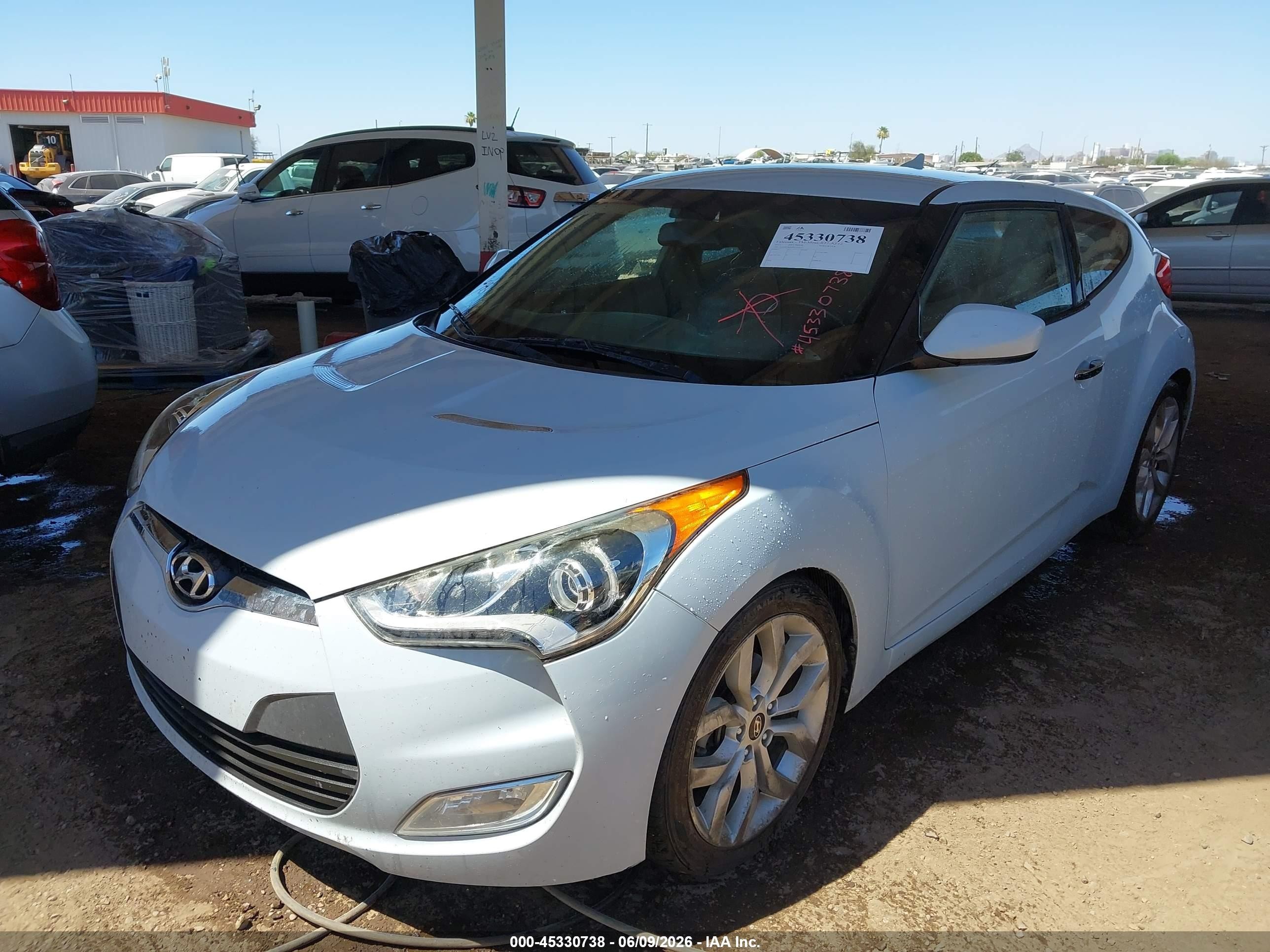 2015 Hyundai Veloster Flex Light Blue vin: KMHTC6AD9FU218573