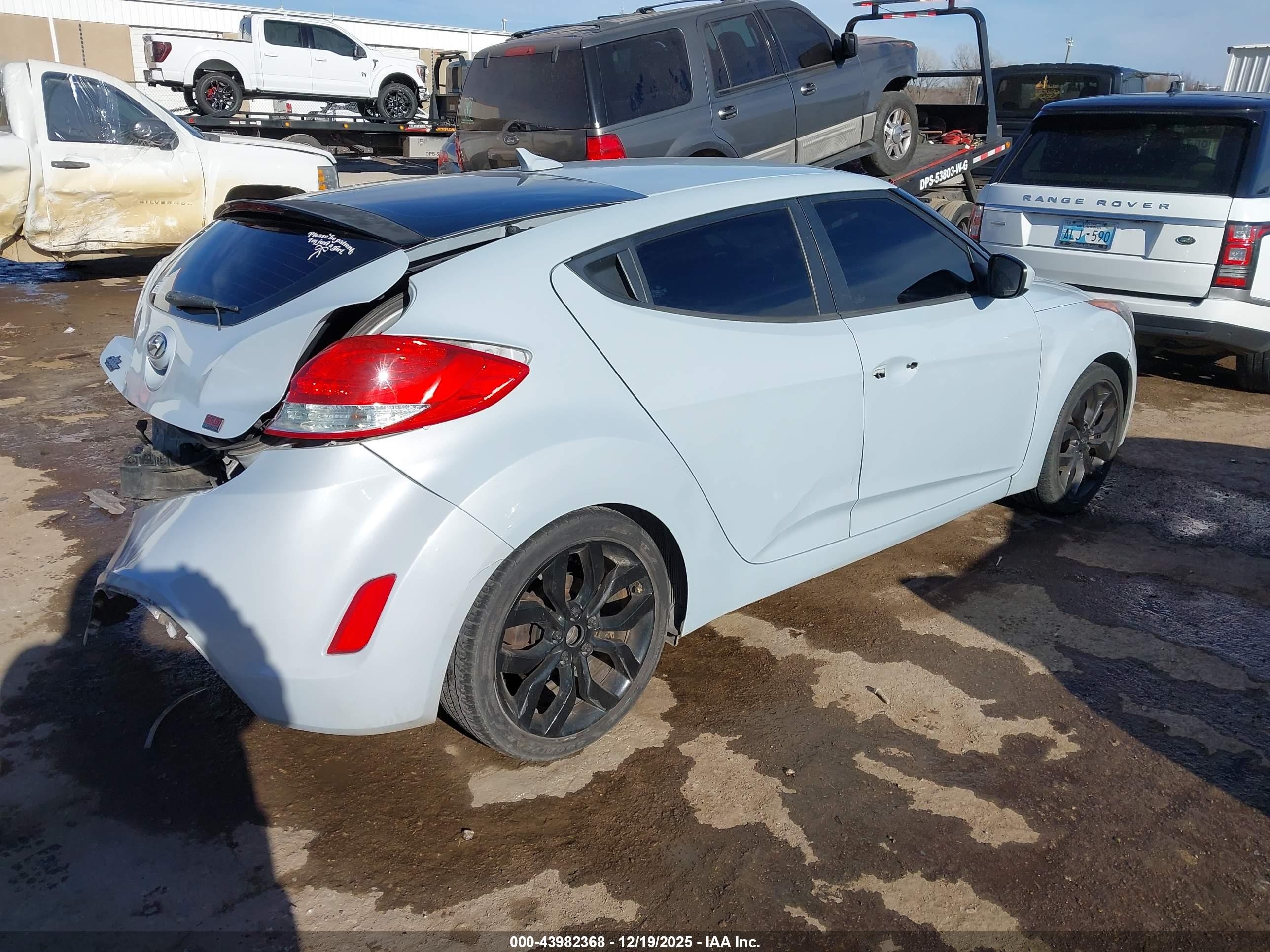 2015 Hyundai Veloster Flex Gray vin: KMHTC6AD9FU221411